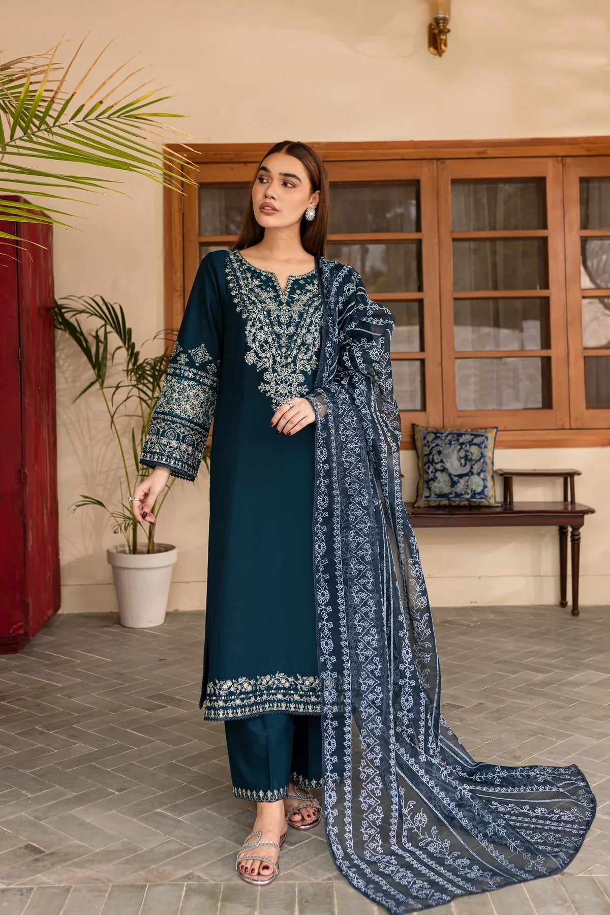 Best Selling - Amari 3Pc Embroidered Dress