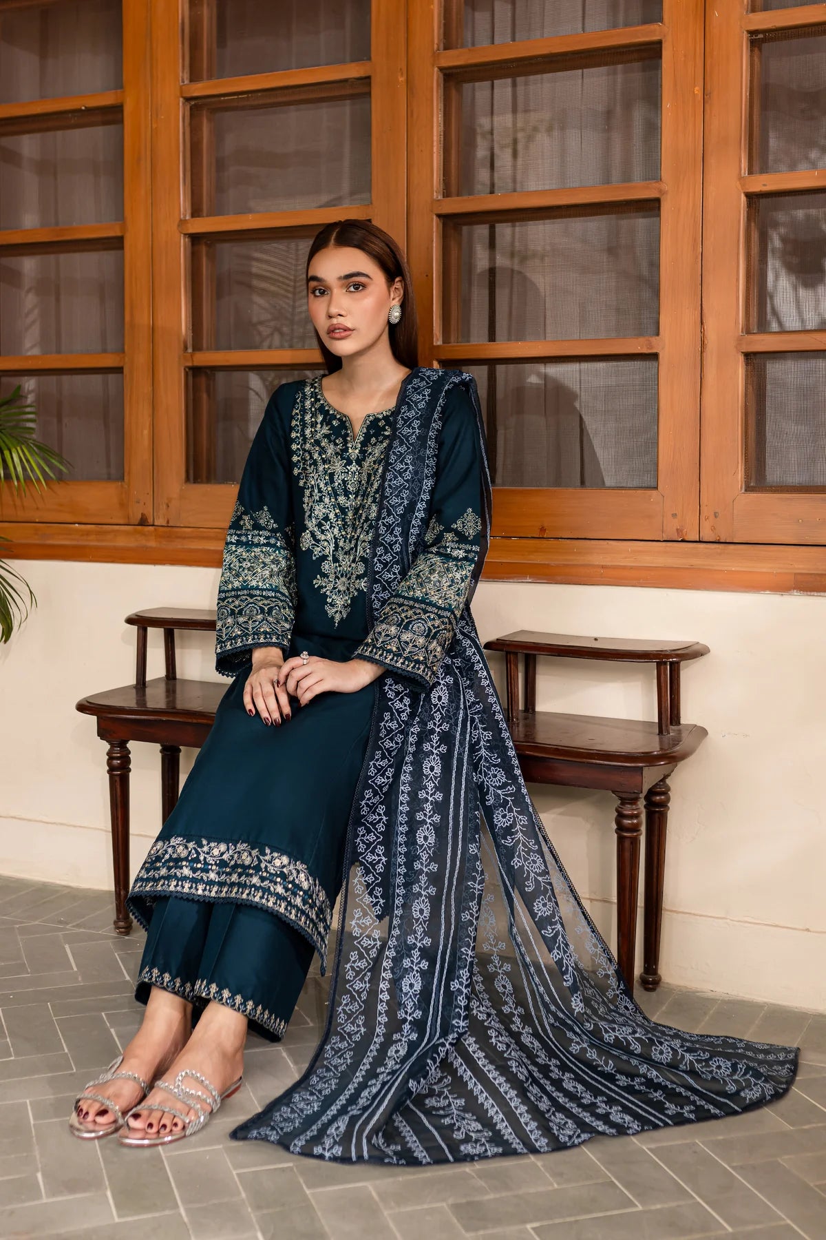 Best Selling - Amari 3Pc Embroidered Dress