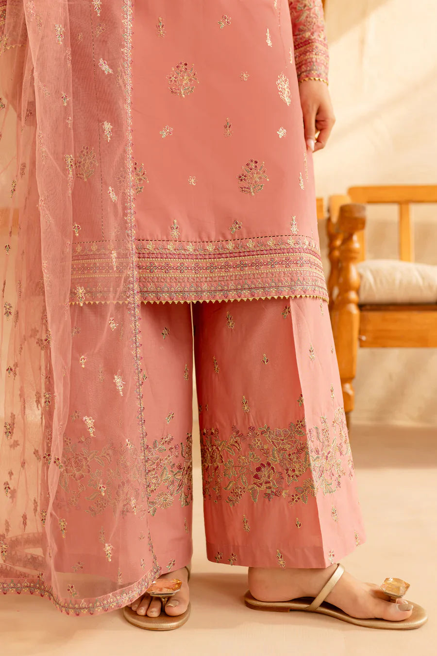 Best Selling - Bahar 3Pc Embroidered Dress
