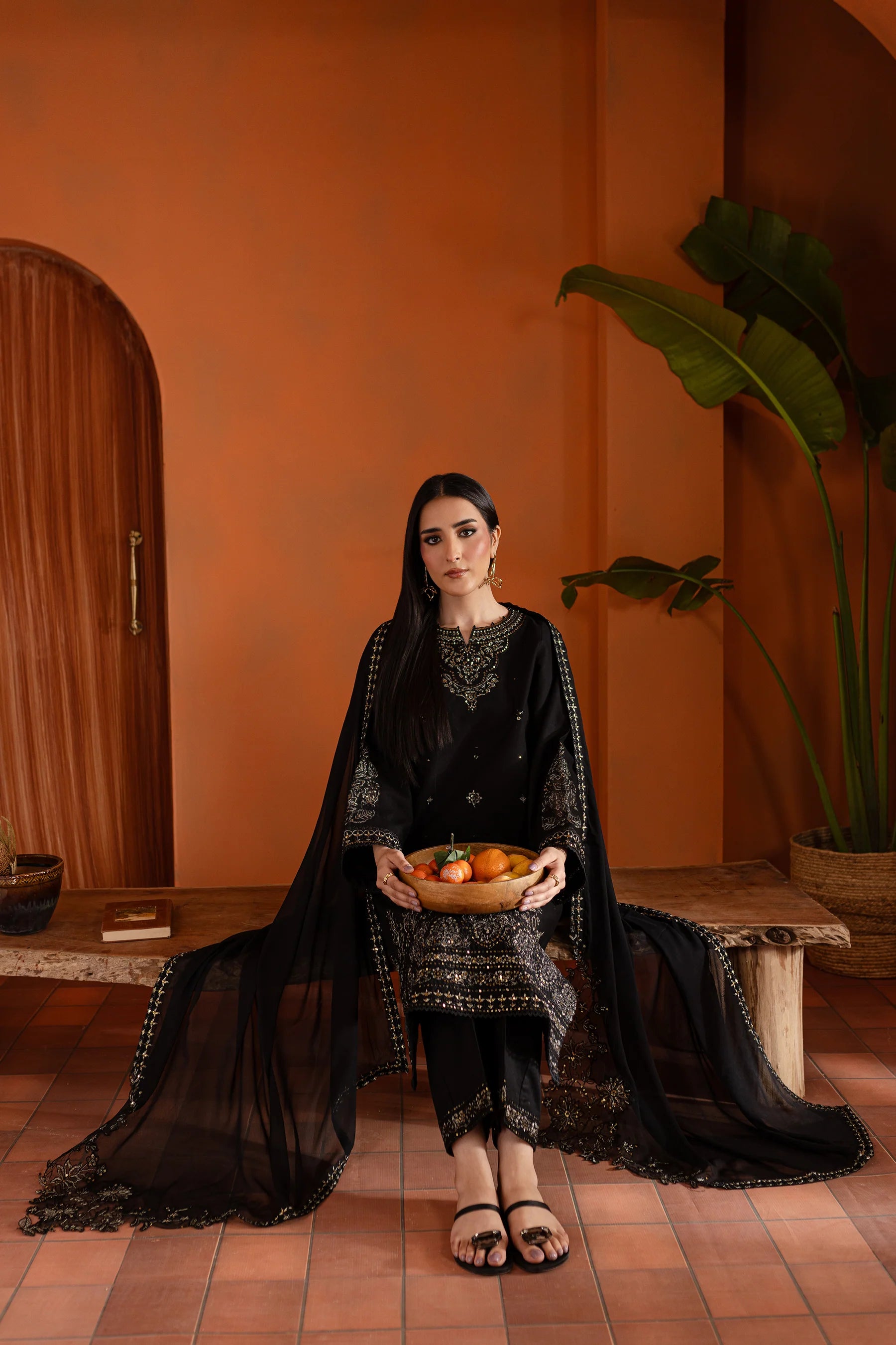 Best Selling - Black Magisk 3Pc Embroidered Dress