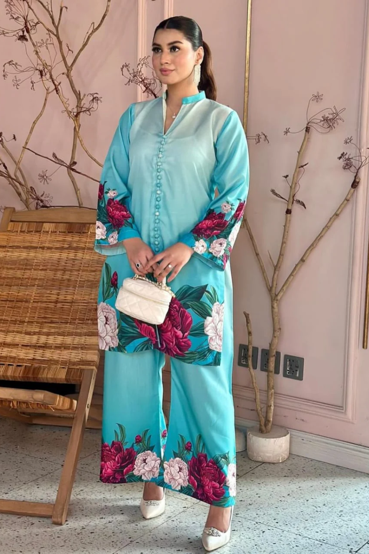 Best Selling - Blue Pearl 2Pc Dress