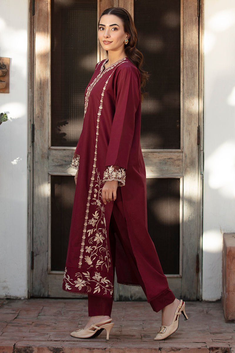 Best Selling - Cherry 2Pc Embroidered Dress