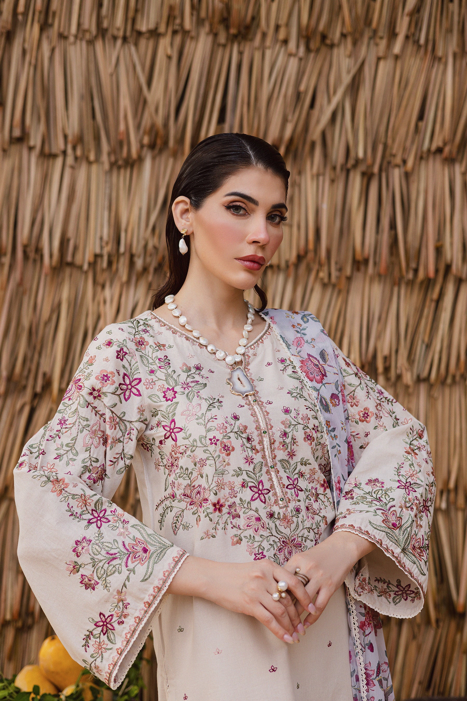 Best Selling - Dream Garden 3Pc Embroidered Dress