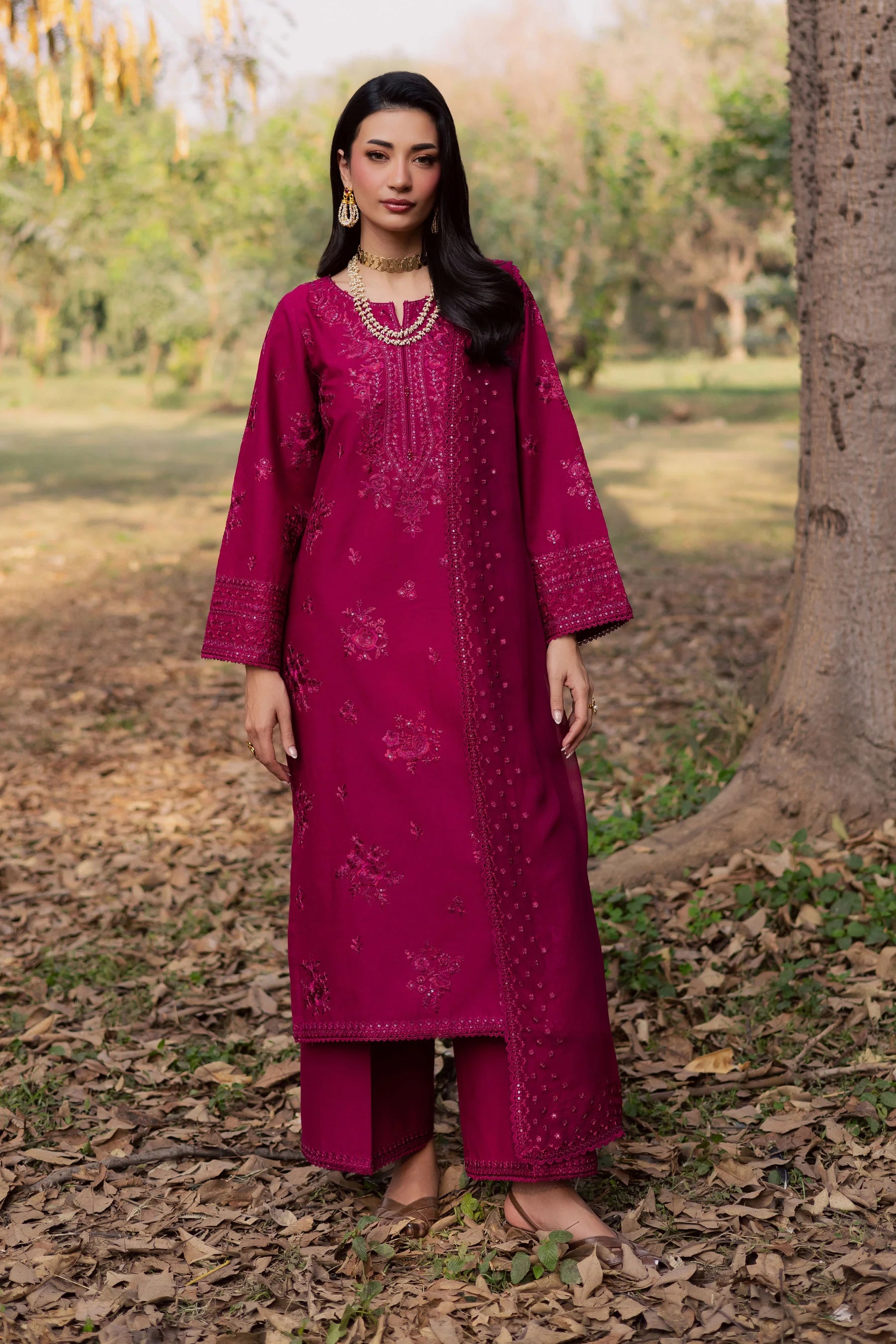 Best Selling - Elea 3Pc Embroidered Dress