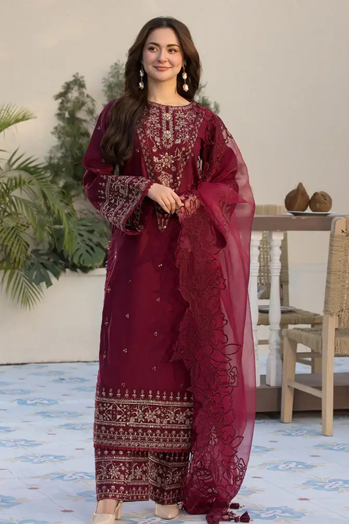 Best Selling - Flora 3Pc Embroiddered Dress