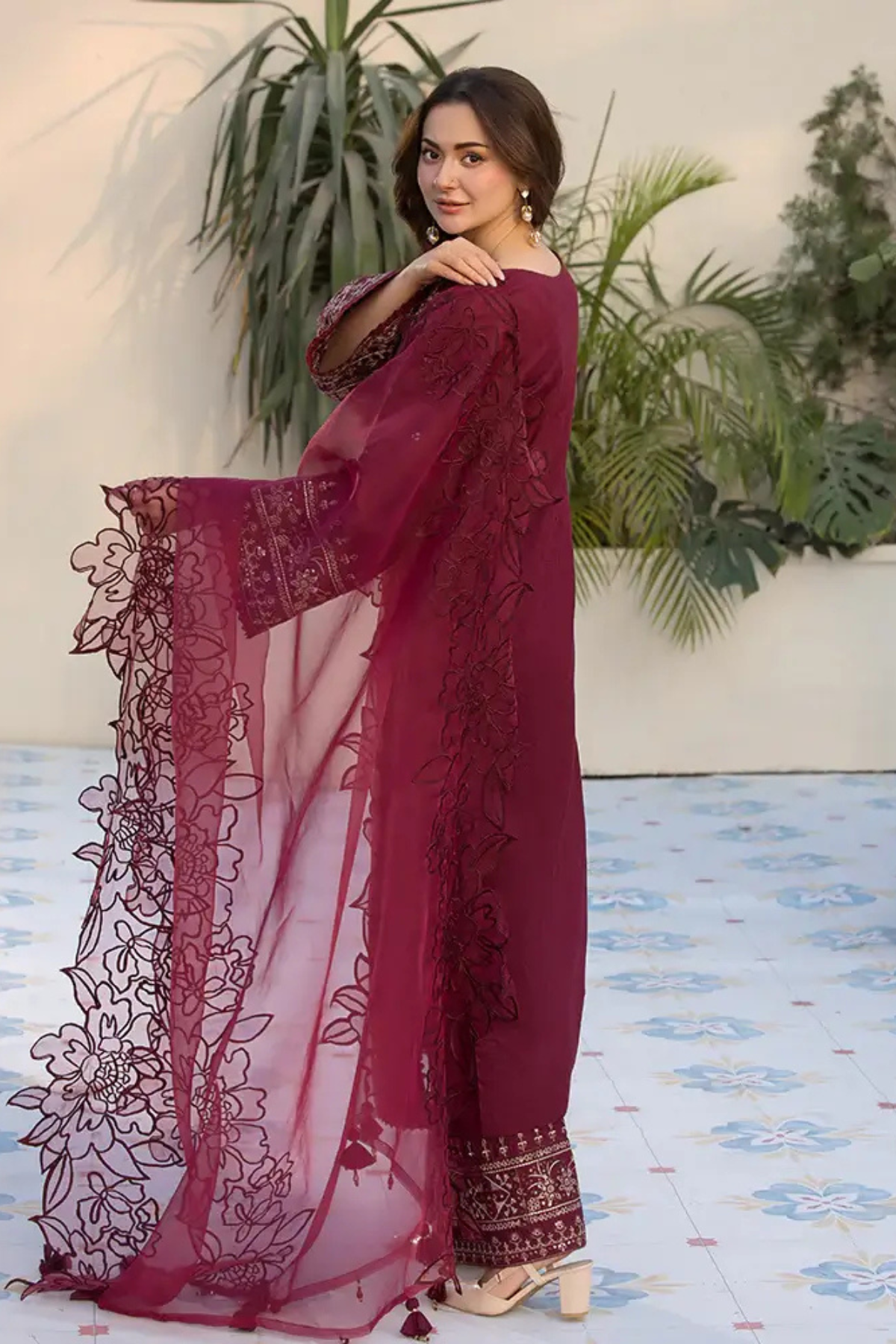 Best Selling - Flora 3Pc Embroiddered Dress