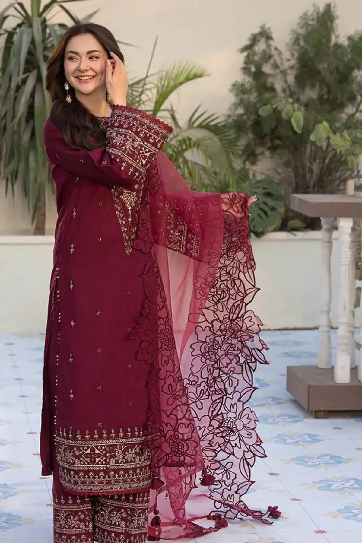 Best Selling - Flora 3Pc Embroiddered Dress