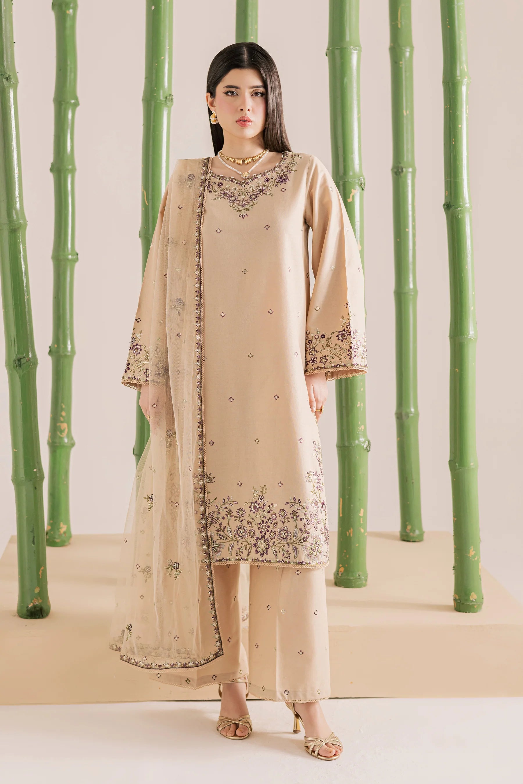 Best Selling - Hastings 3Pc Embroidered Dress