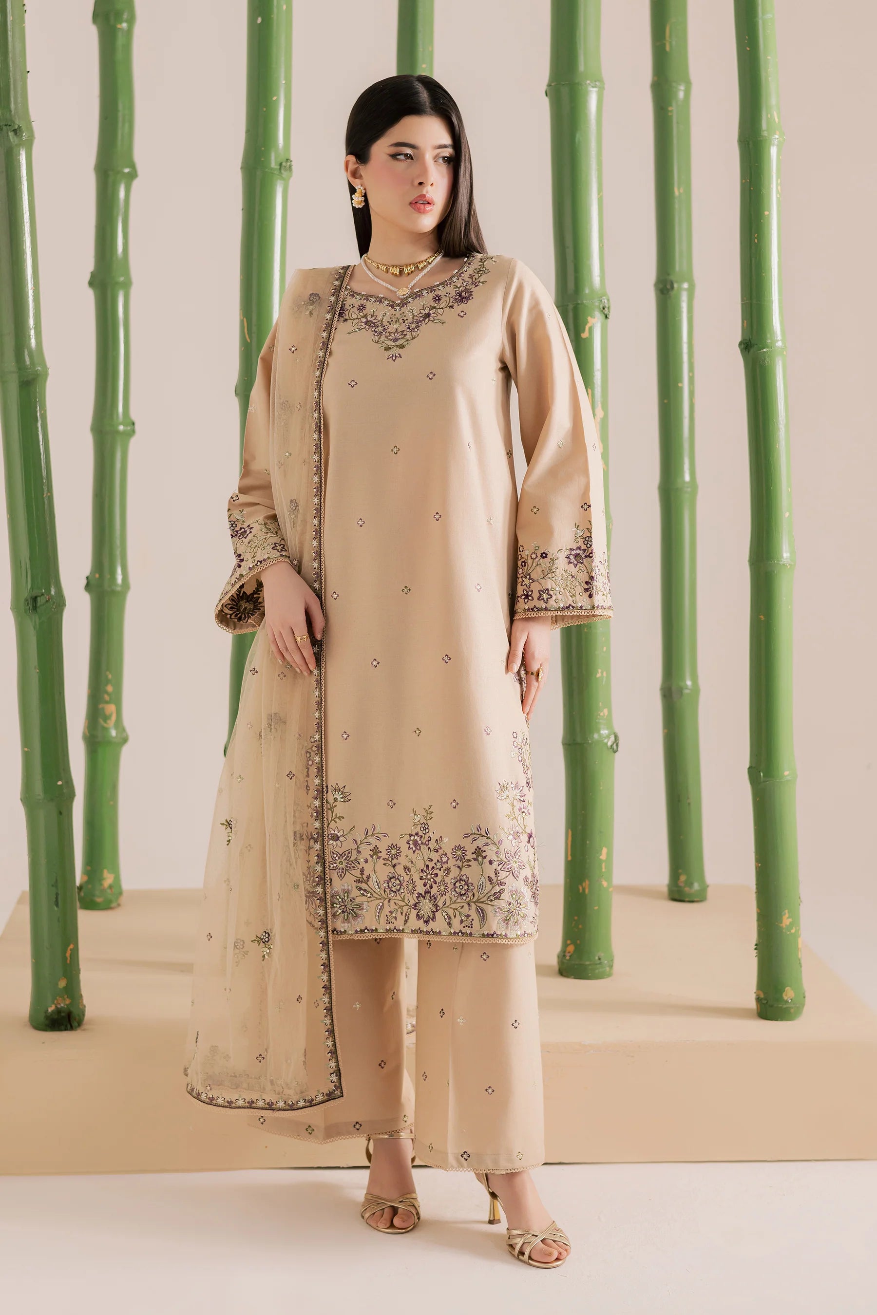 Best Selling - Hastings 3Pc Embroidered Dress