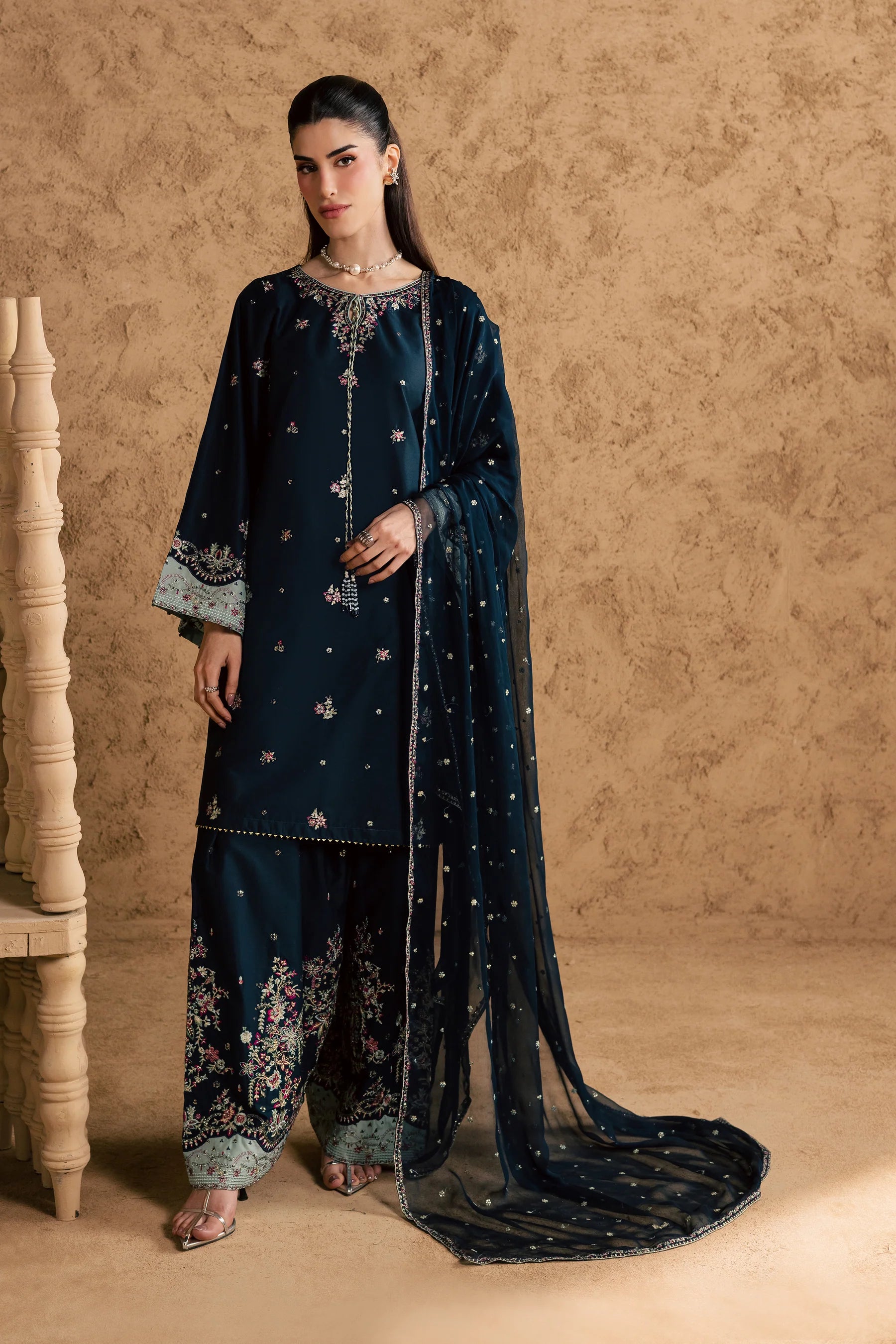 Best Selling - Ice Berry 3Pc Festive Embroidered Pret