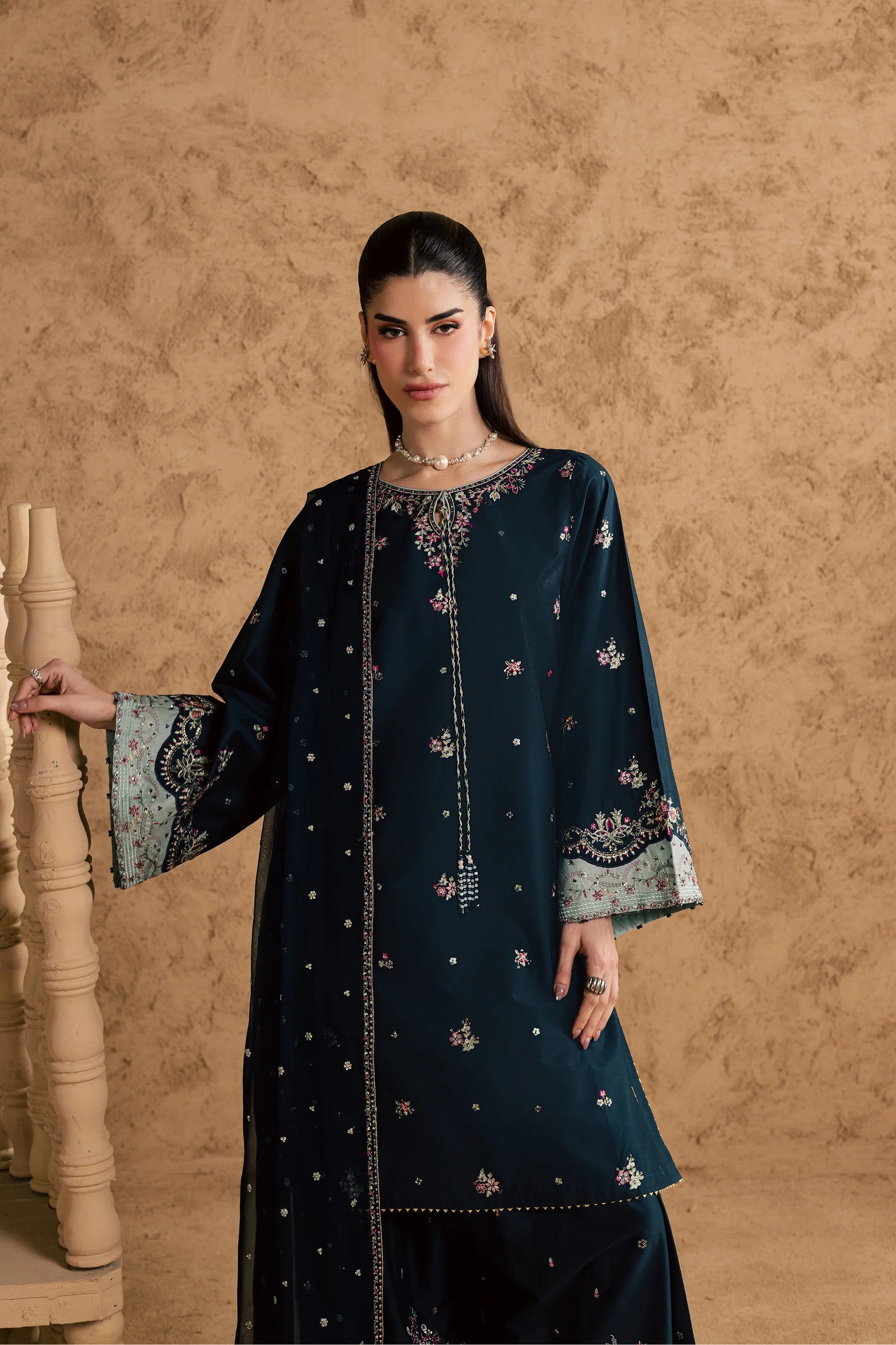 Best Selling - Ice Berry 3Pc Festive Embroidered Pret