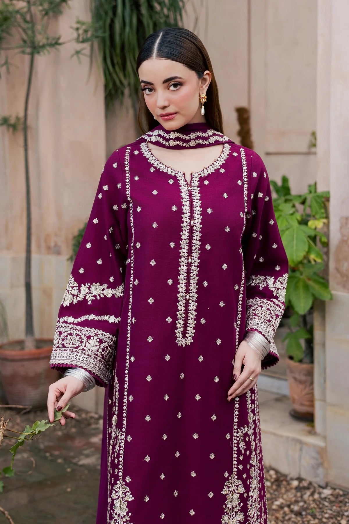 Winter - Best Selling - Jewel Noorie 3Pc Festive Embroidered Pret