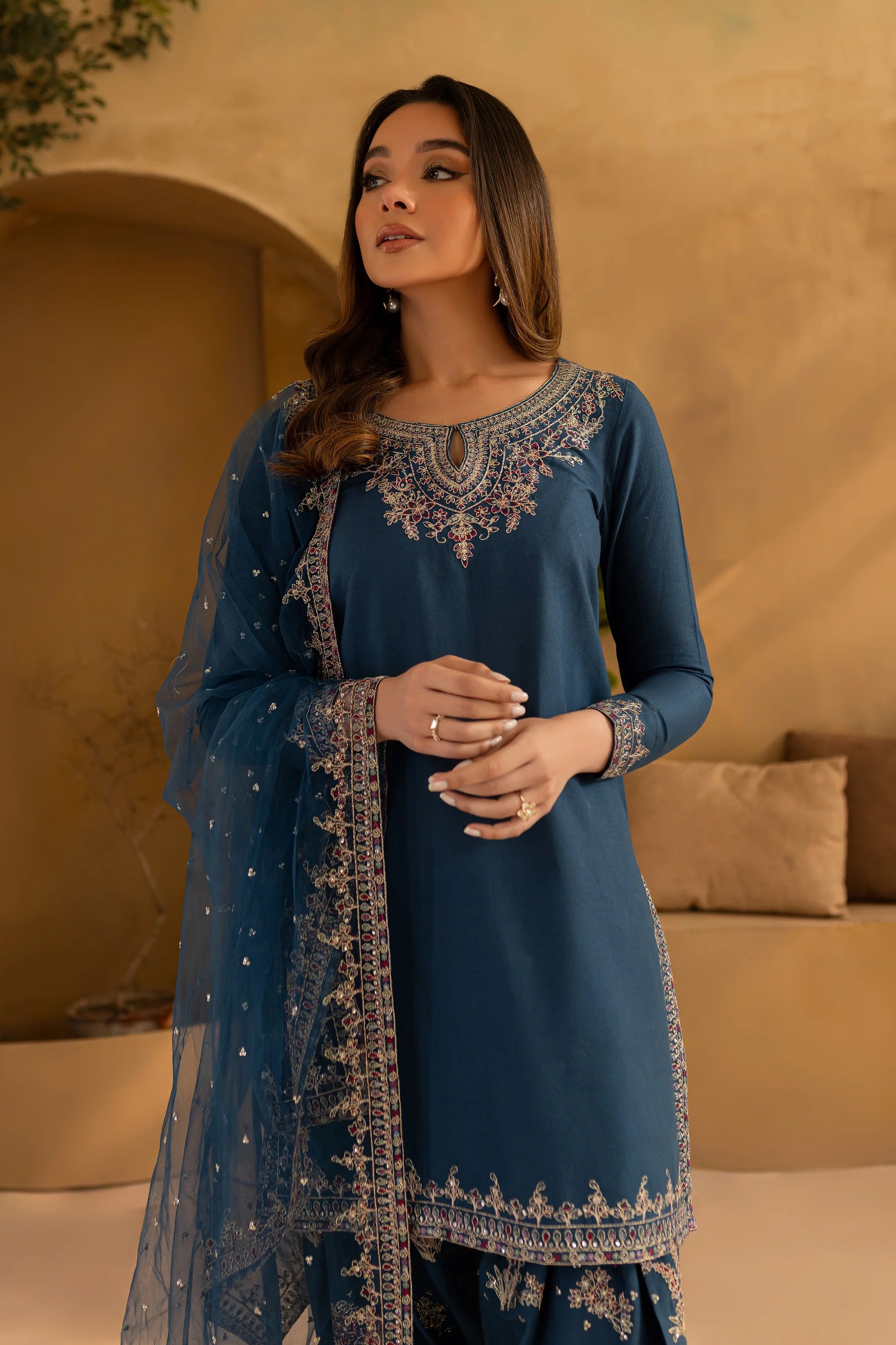Best Selling - Joey 3Pc Embroidered Dress