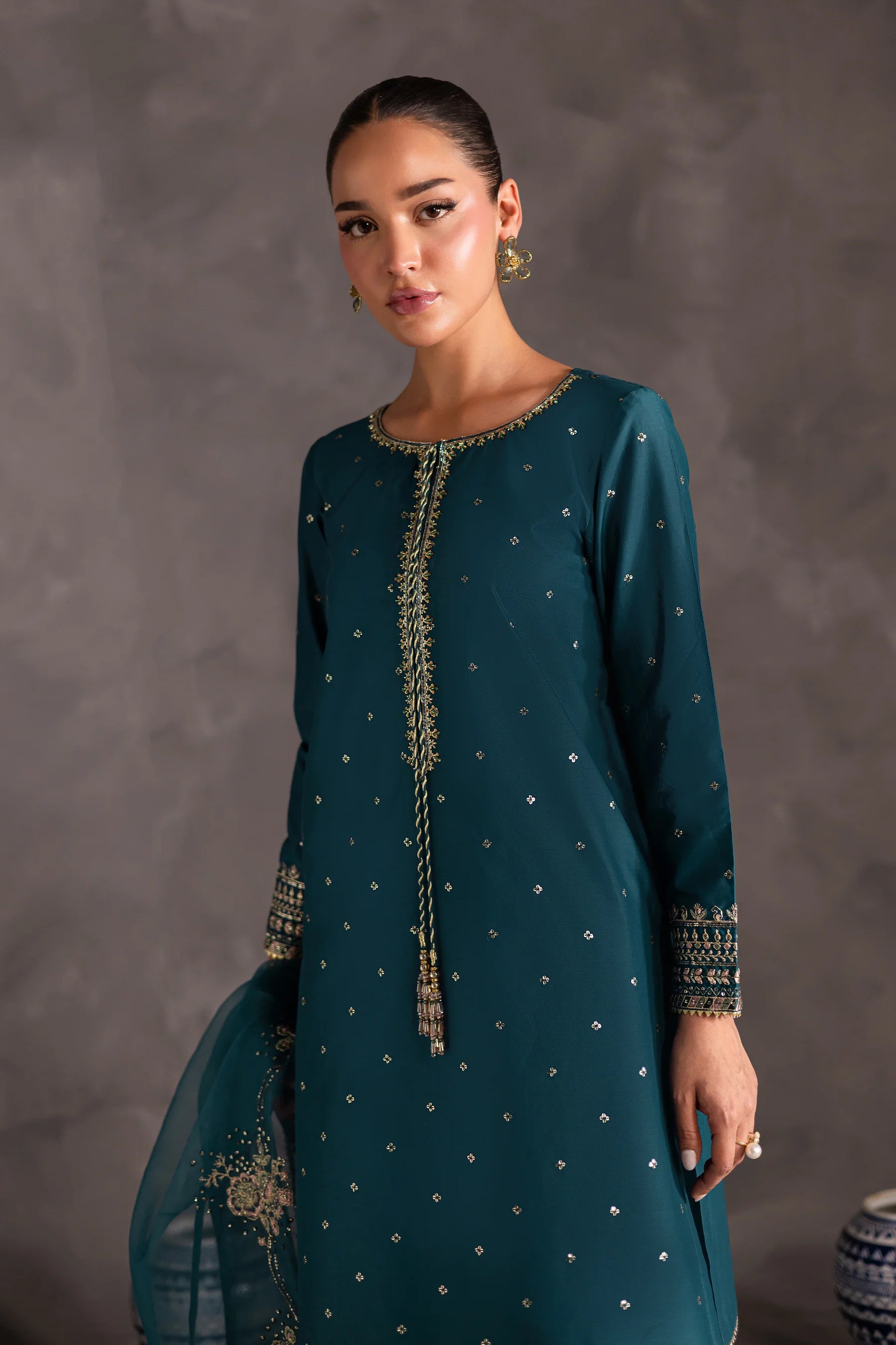 Best Selling - Maand 3pc Festive Luxe Pret
