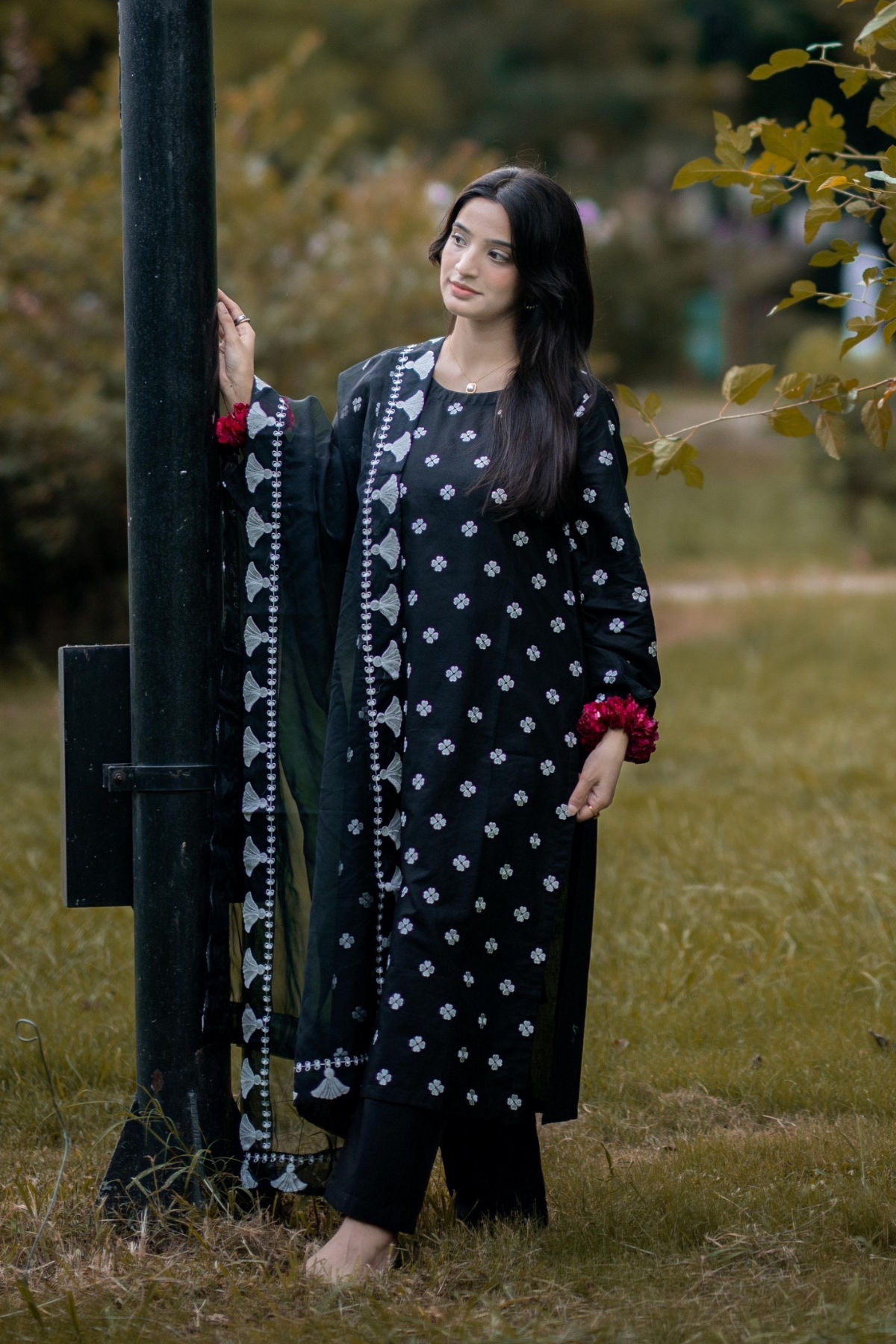 Best Selling - Mahbas 3Pc Embroidered Dress