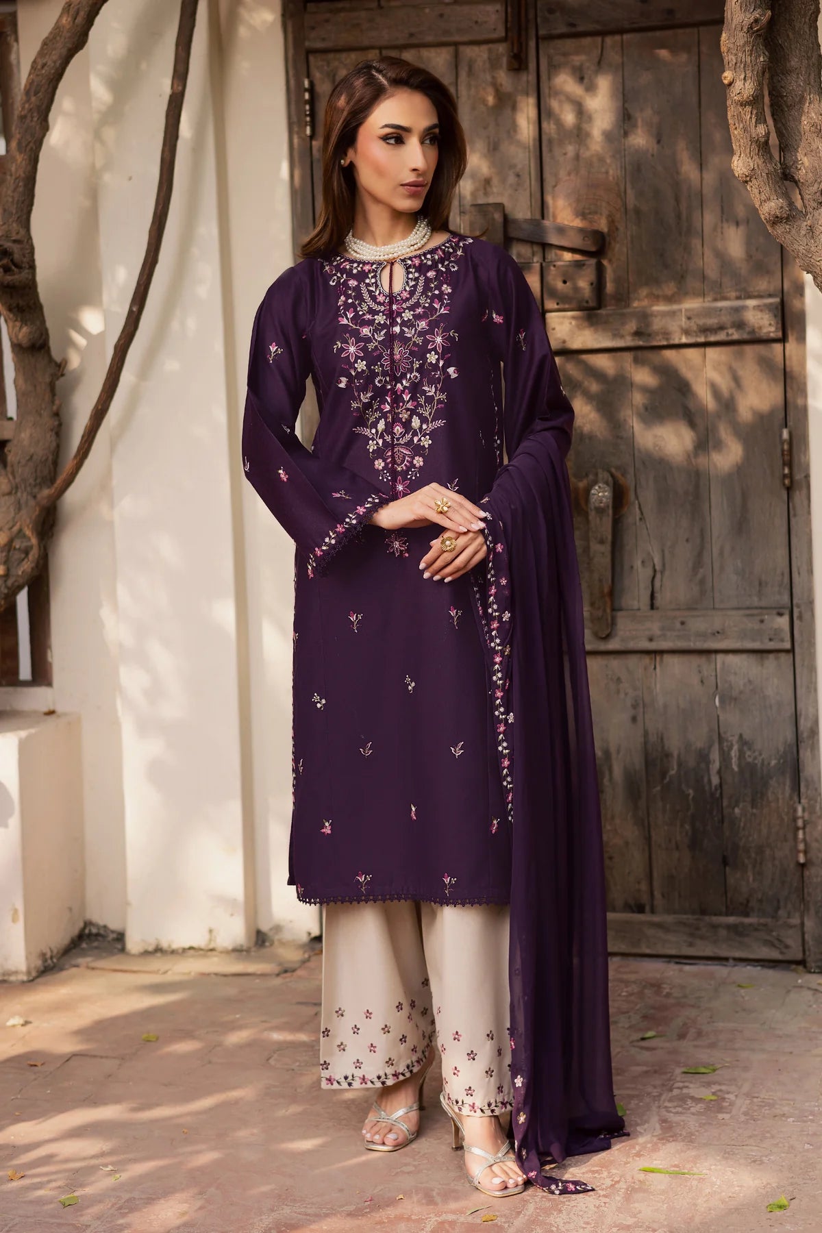 Best Selling - Malam 3Pc Embroidered Festive Dress