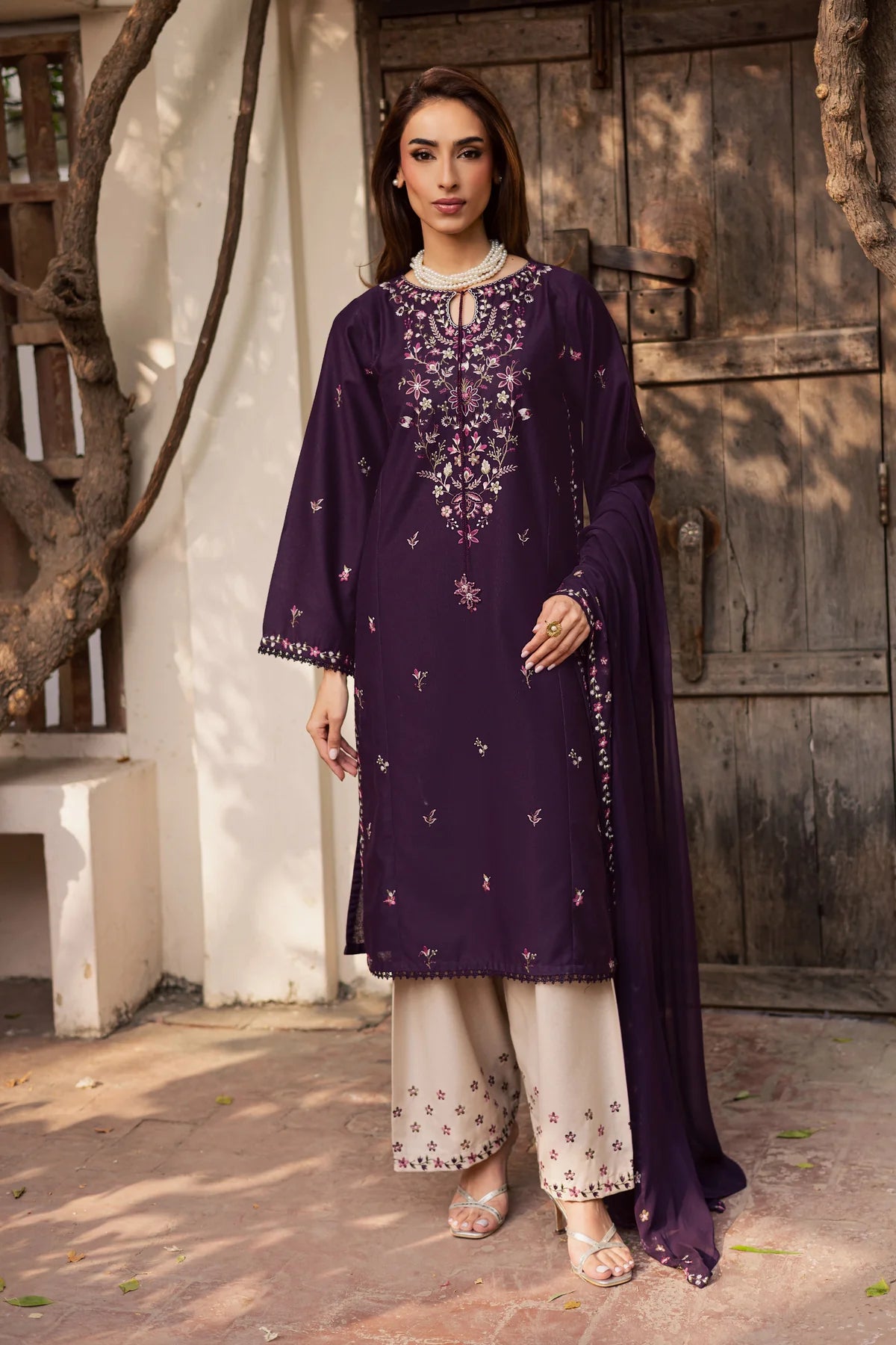 Best Selling - Malam 3Pc Embroidered Festive Dress