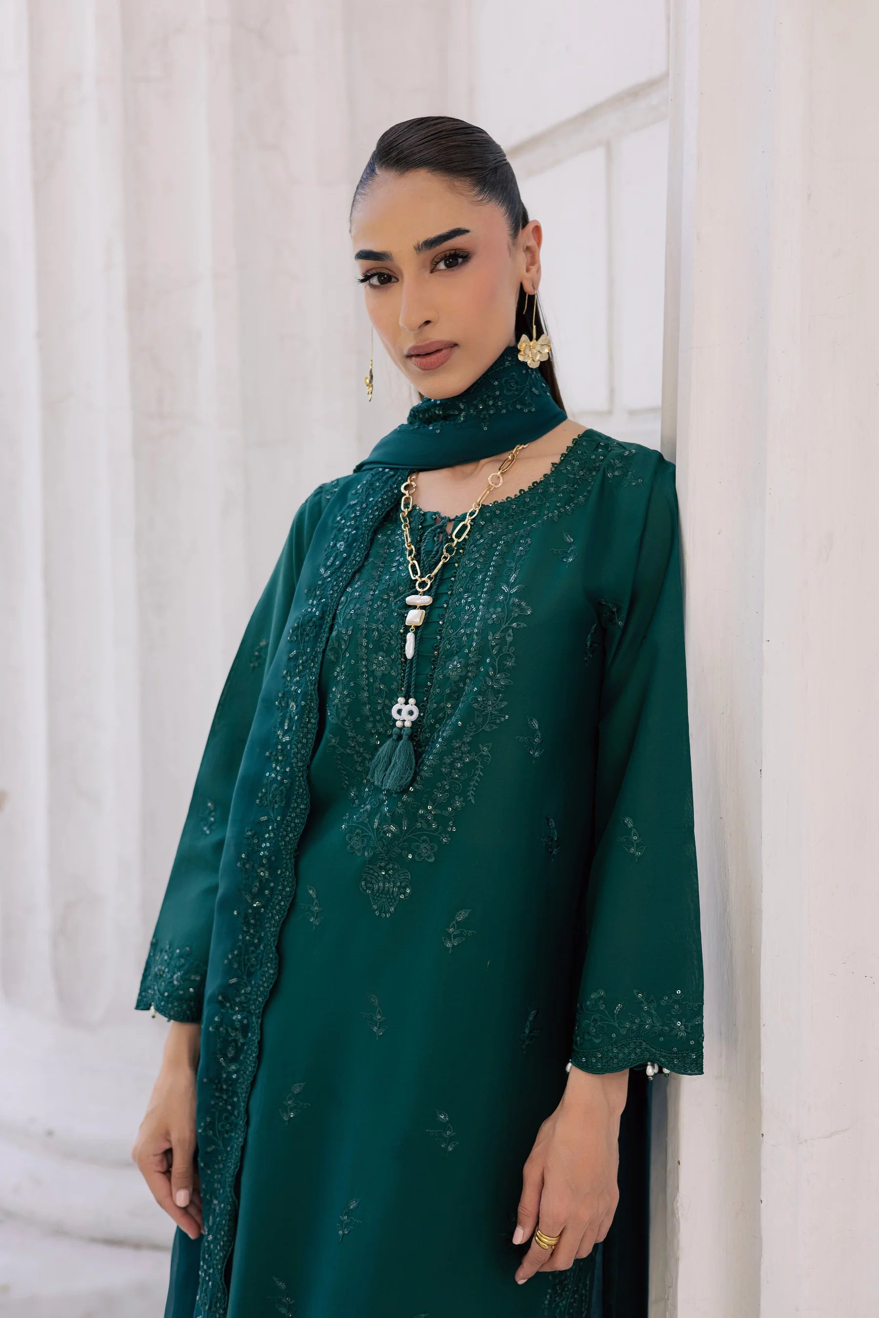 Best Selling - Manta 3Pc Festive Embroidered Dress