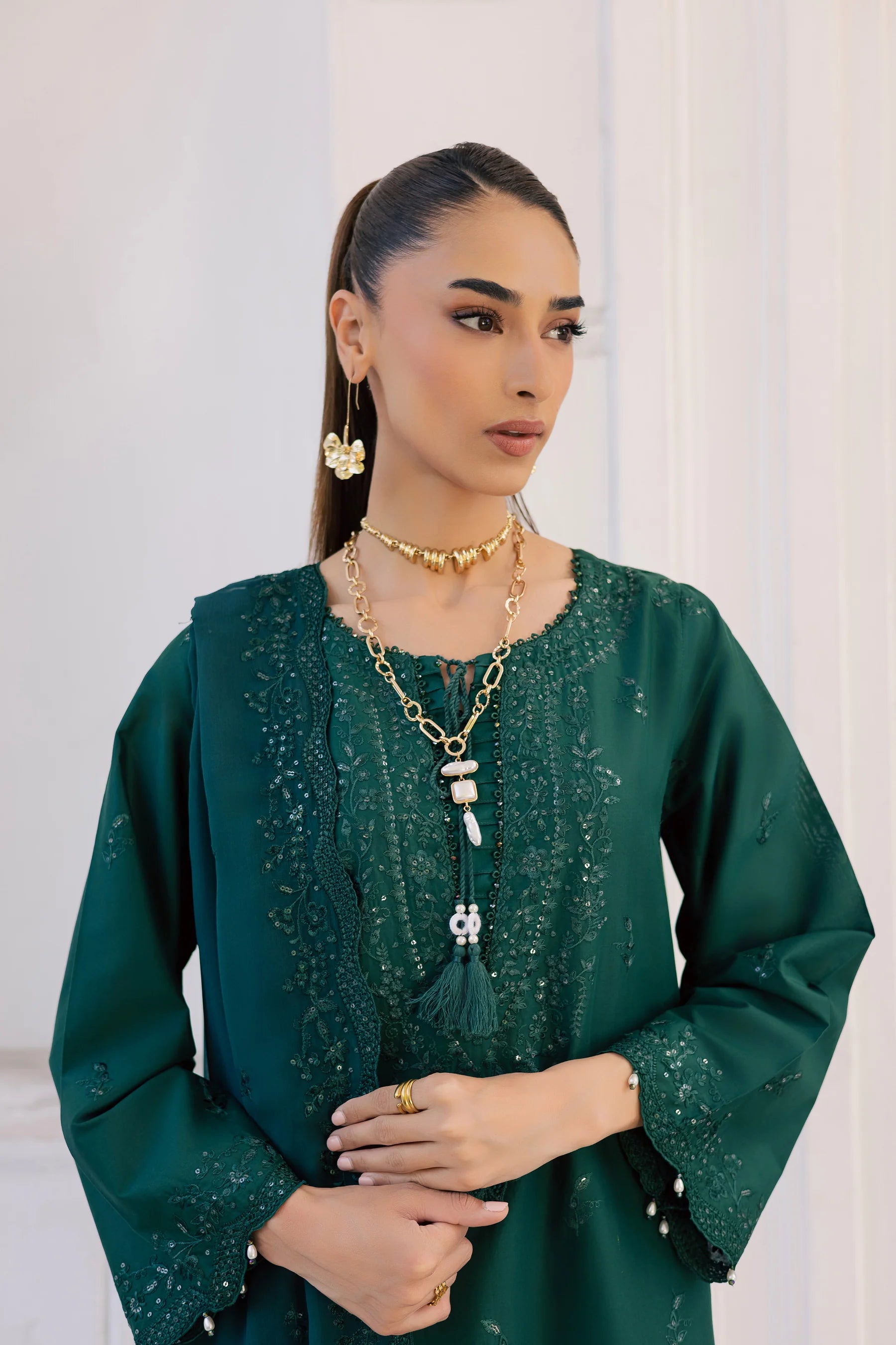 Best Selling - Manta 3Pc Festive Embroidered Dress
