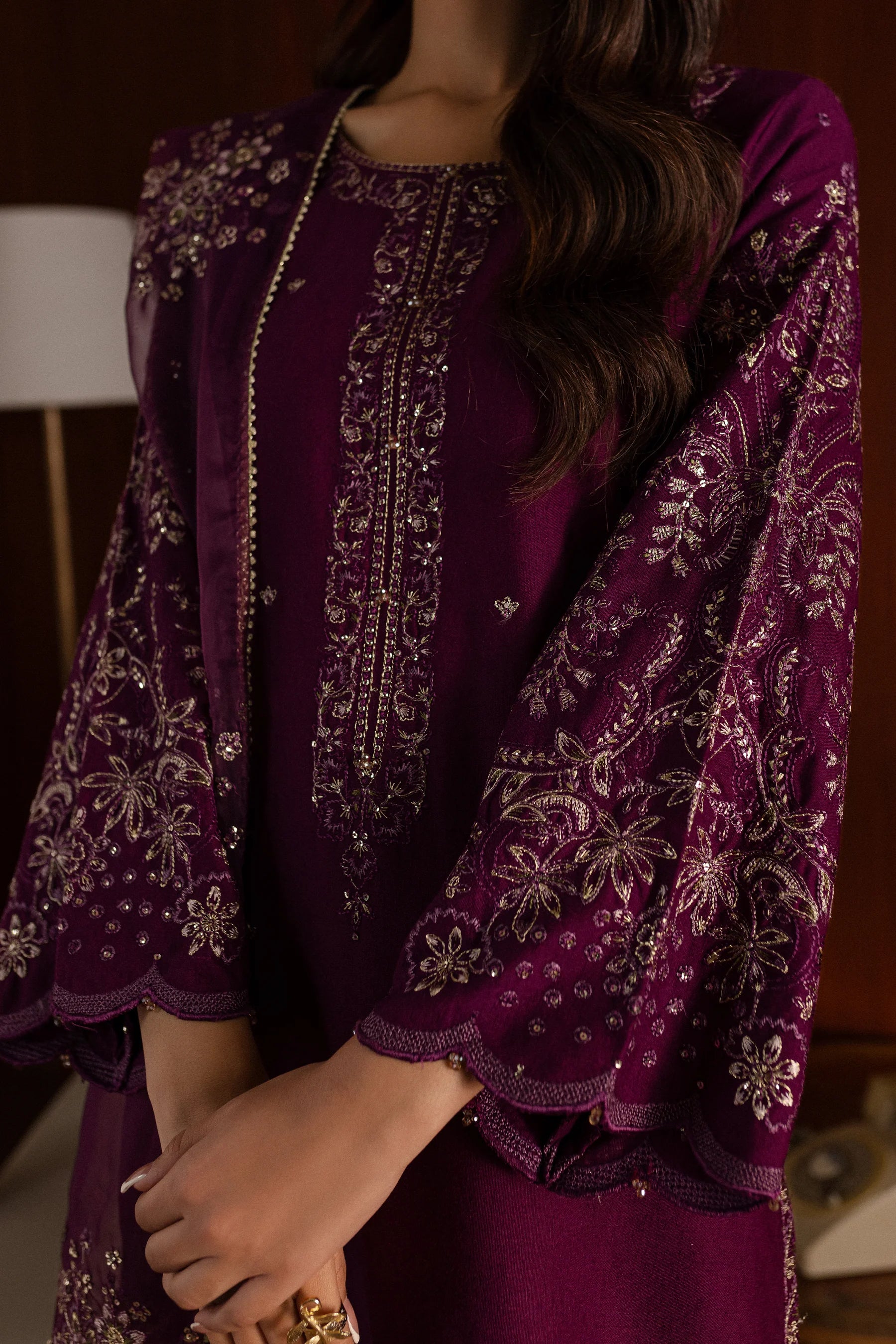 Best Selling - Masooma 3Pc Embroidered Dress