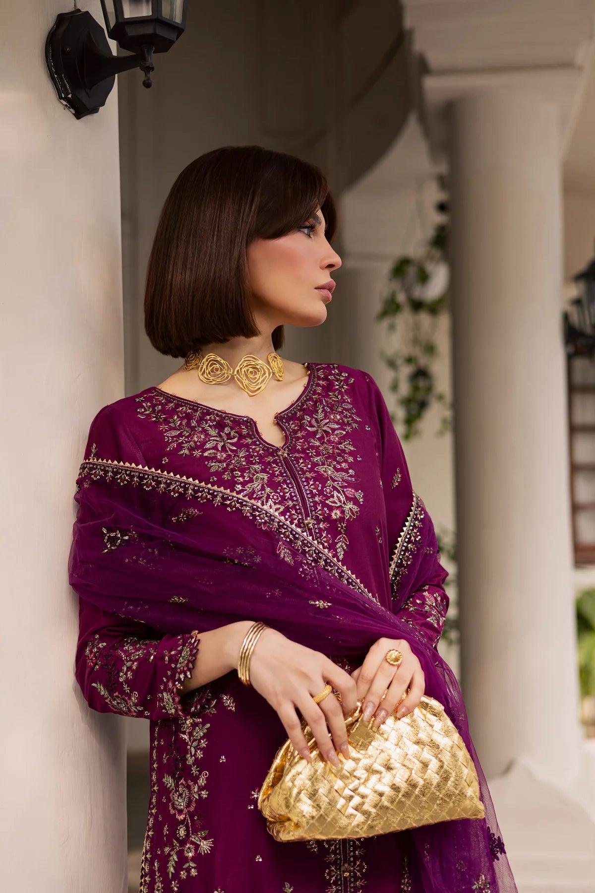 Best Selling - Merissa 3Pc Festive Embroidered Dress