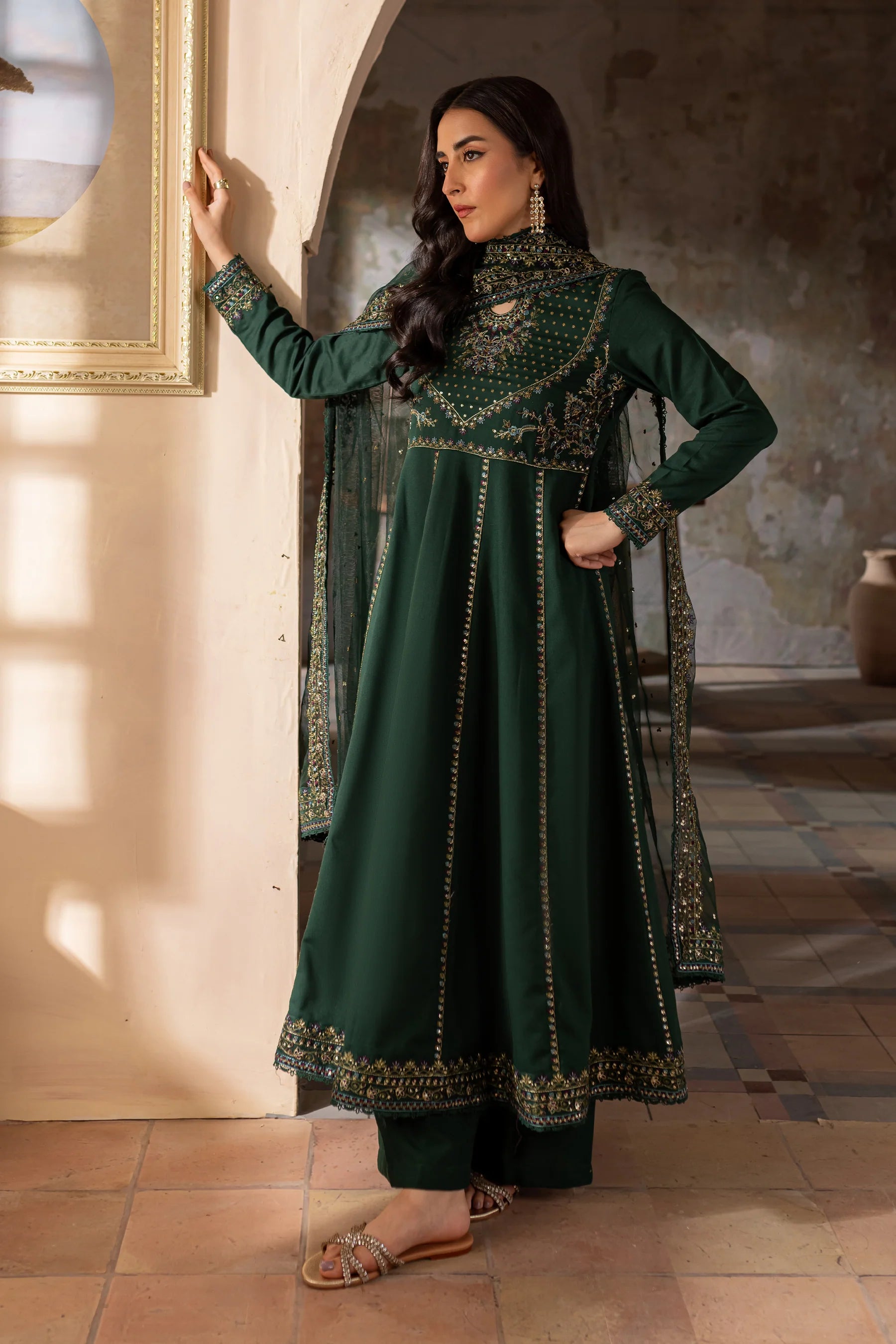 Winter - Best Selling - Mystic 3Pc Embroidered Dress