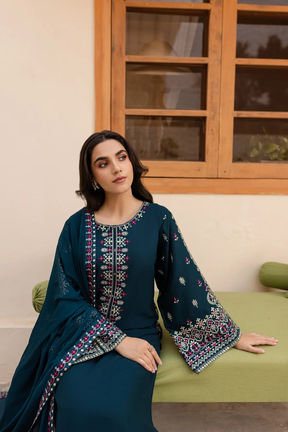 Best Selling - Nihan 3Pc Embroidered Dress