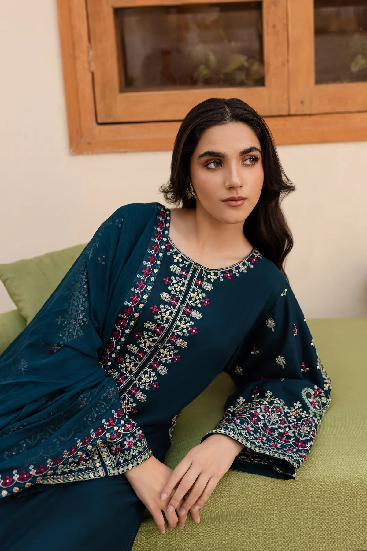 Best Selling - Nihan 3Pc Embroidered Dress
