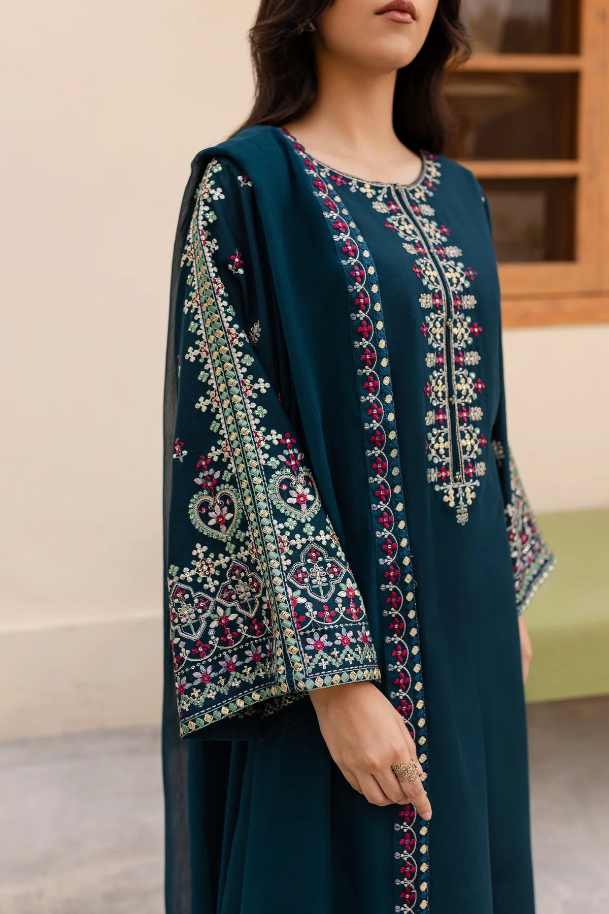 Best Selling - Nihan 3Pc Embroidered Dress