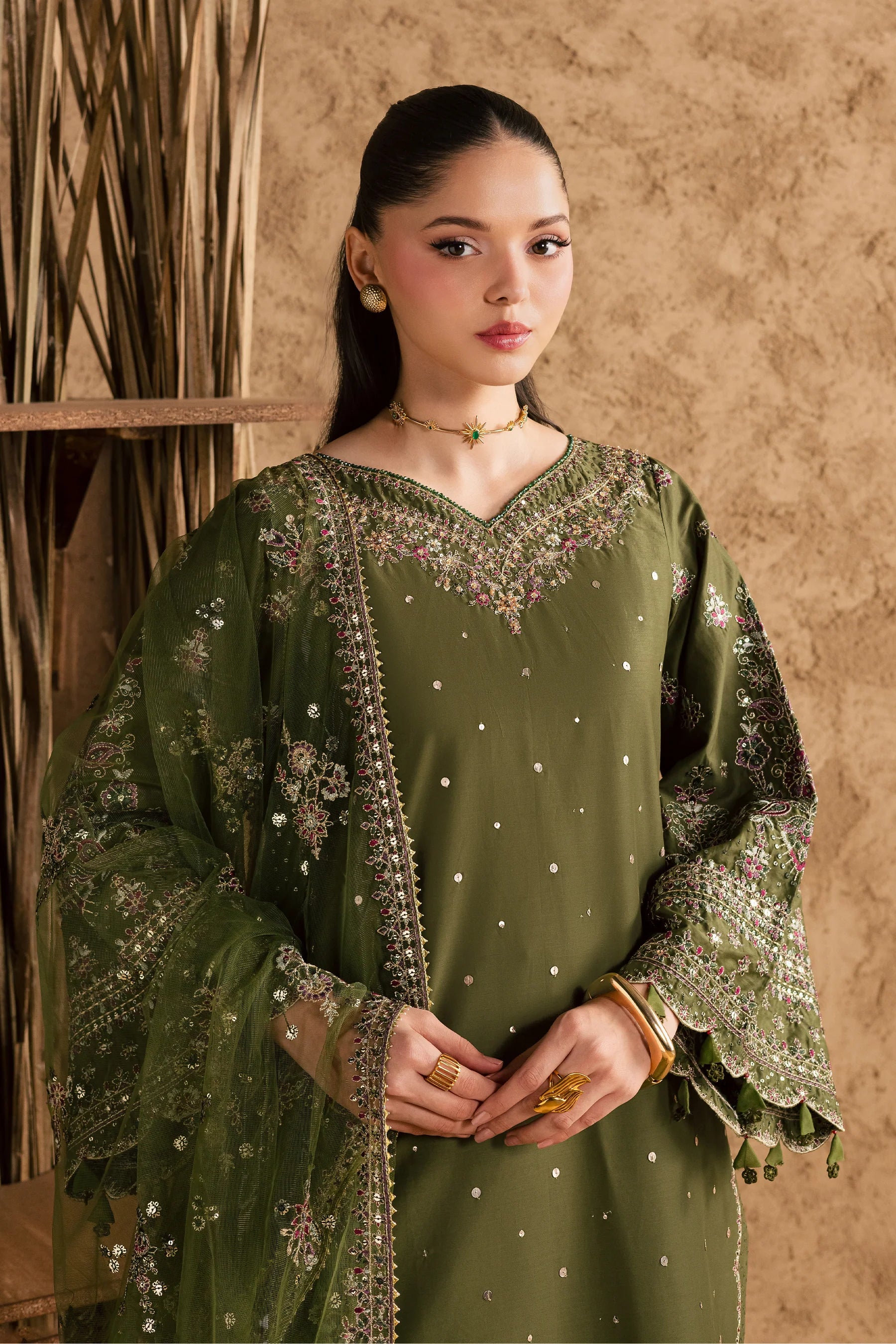 Best Selling - Nivora 3Pc Festive Embroidered Pret