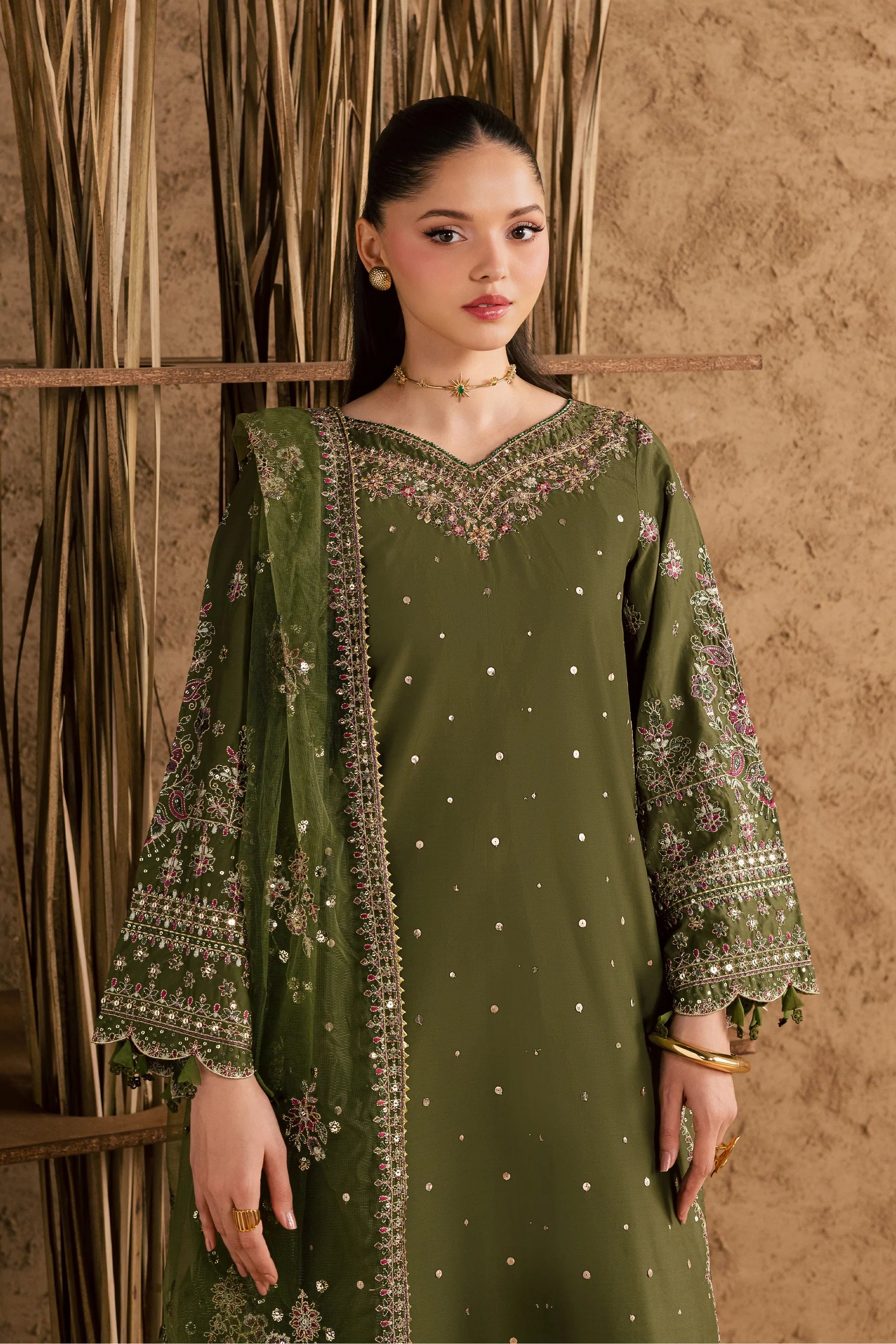 Best Selling - Nivora 3Pc Festive Embroidered Pret
