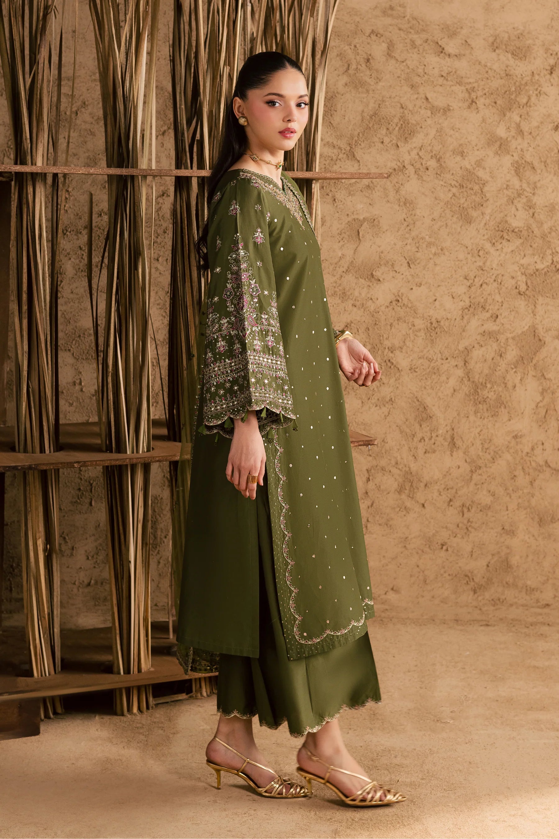 Best Selling - Nivora 3Pc Festive Embroidered Pret