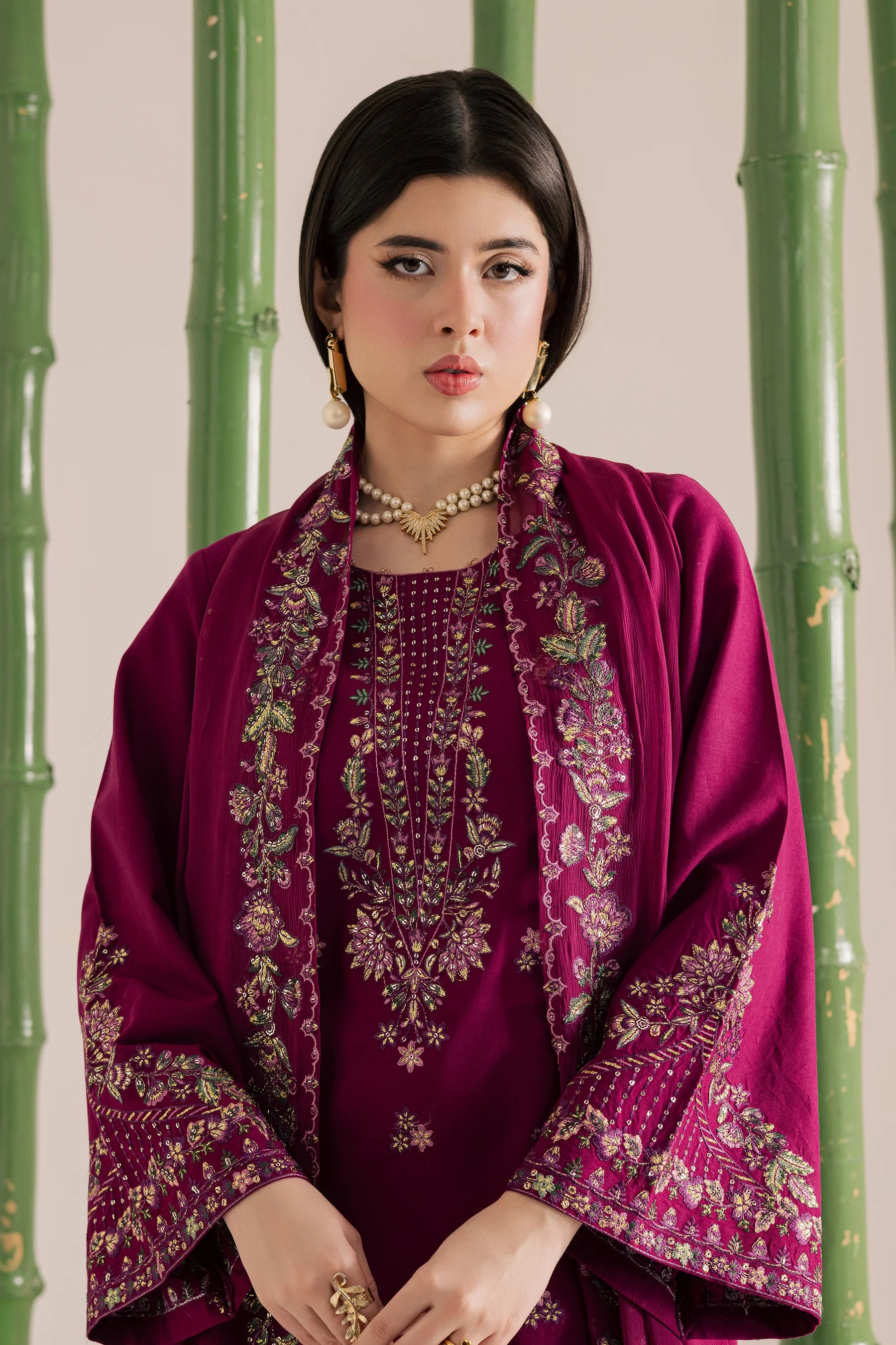 Best Selling - Omavi 3Pc Embroidered Dress