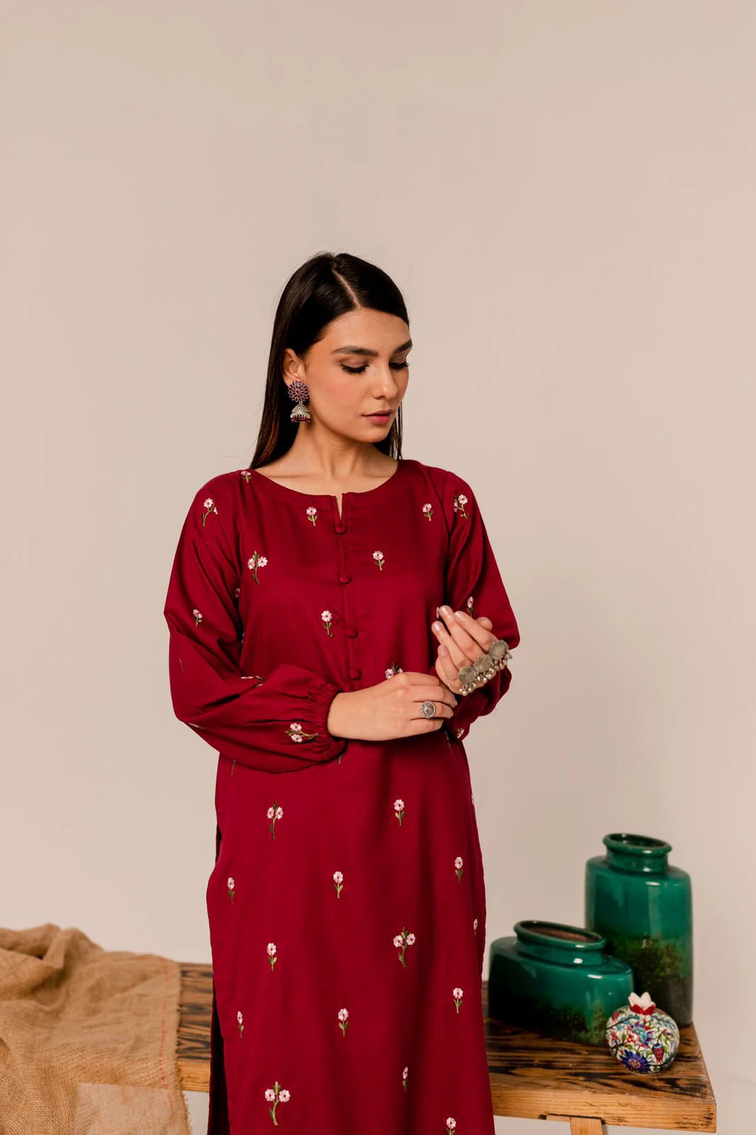 Best Selling - Parel 2Pc Embroidered Dress