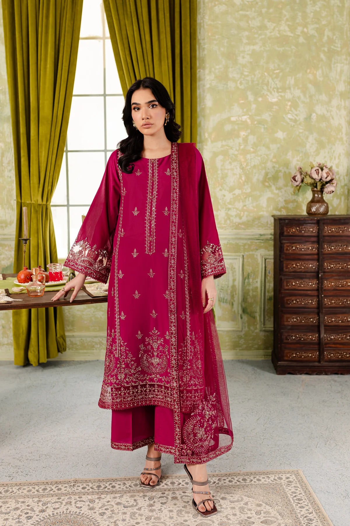 Winter - Best Selling - Polo 3Pc Embroidered Dress