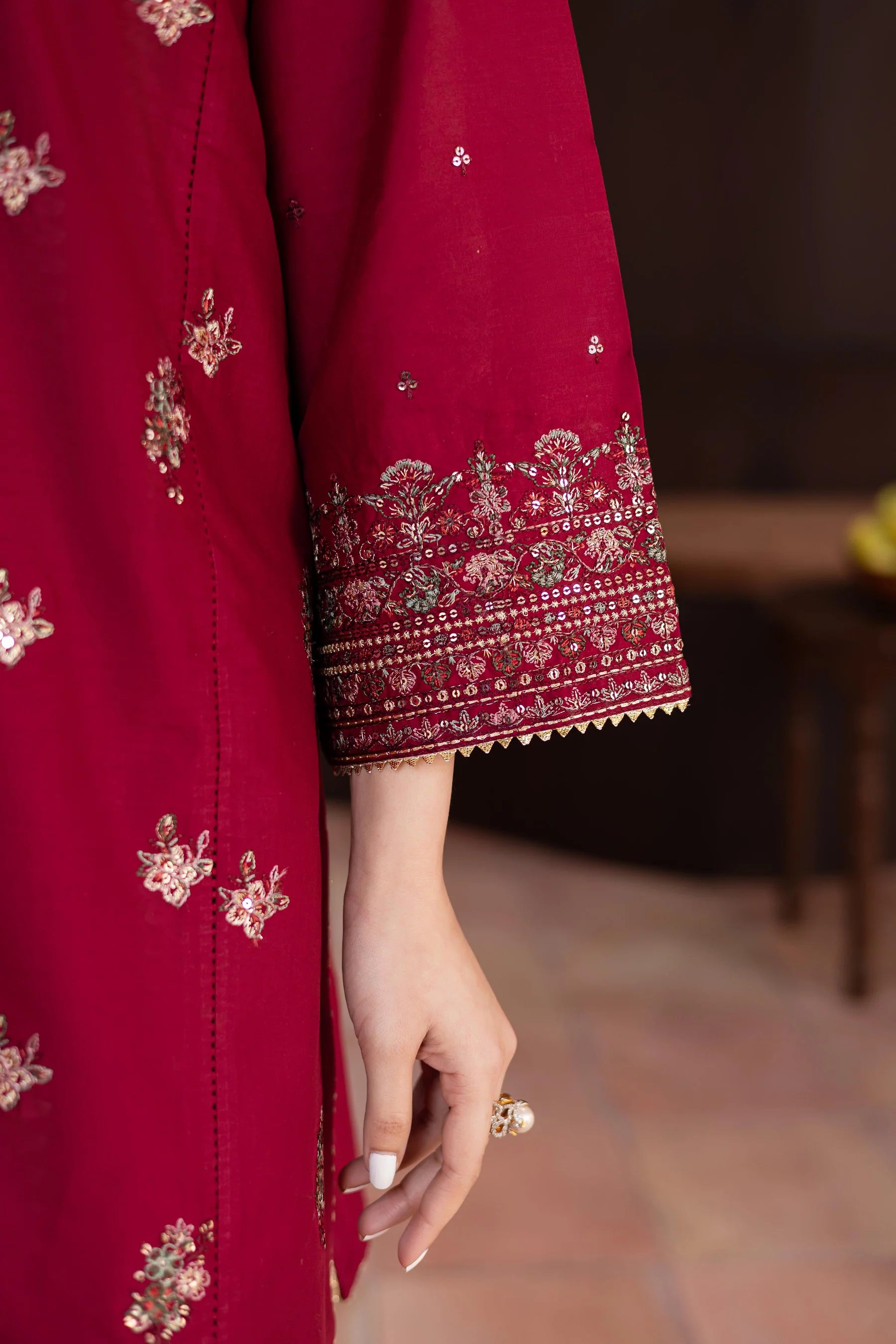 Best Selling - Shazneen 3Pc Embroidered Dress