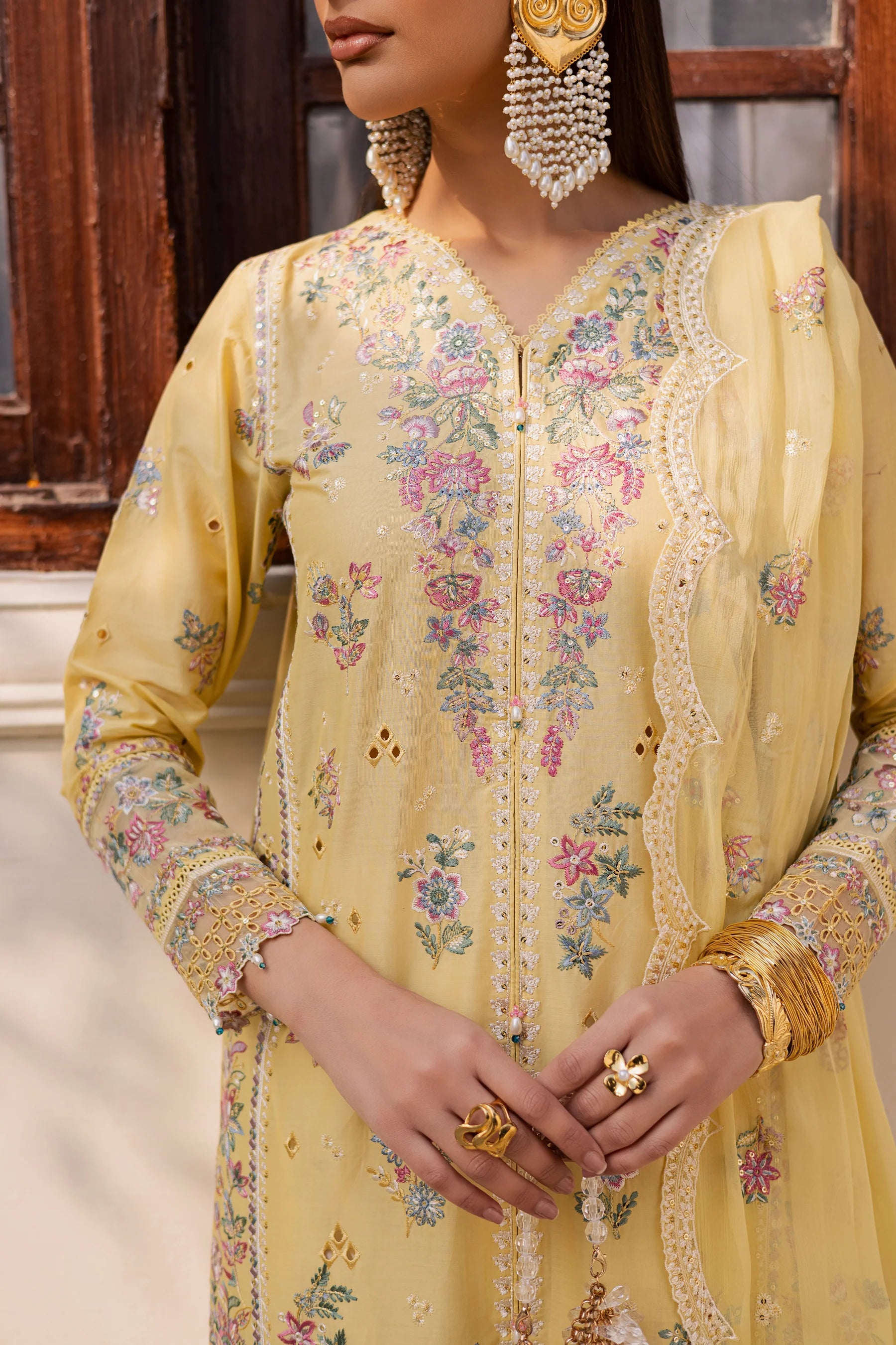 Best Selling - Sundip 3Pc Festive Embroidered Dress