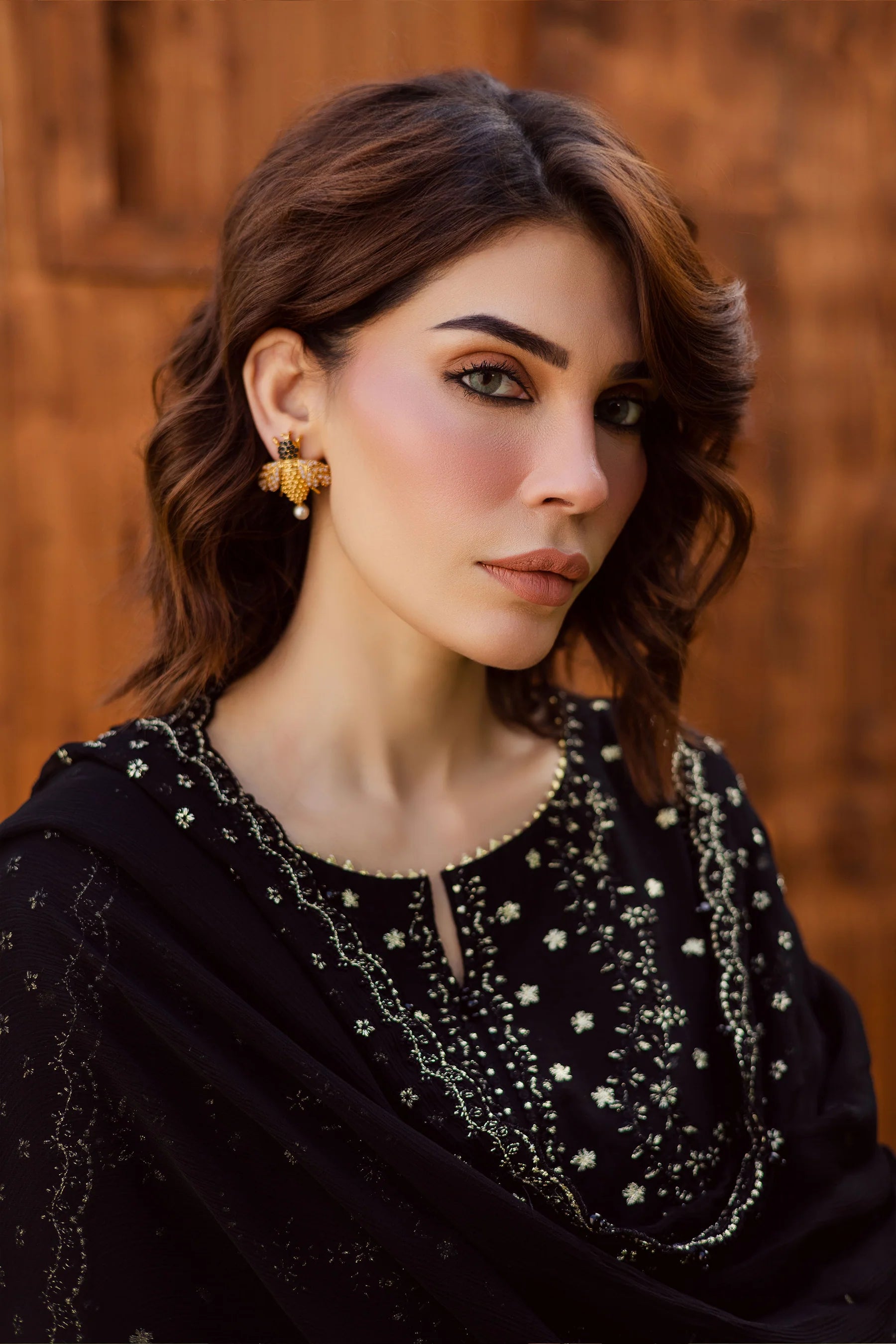 Winter - Best Selling - Aasfina 3Pc Embroidered Dress