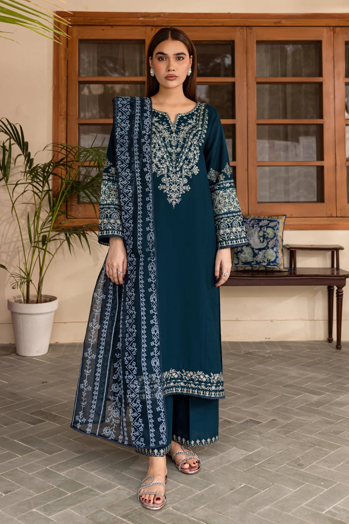 Best Selling - Amari 3Pc Embroidered Dress