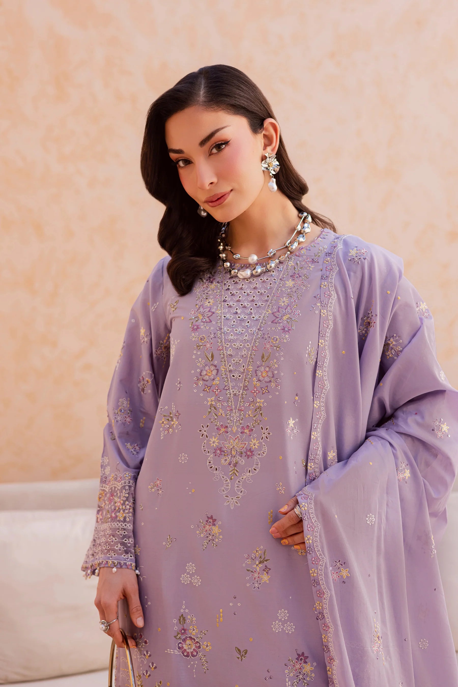 Best Selling - Bagh 3Pc Festive Embroidered Dress