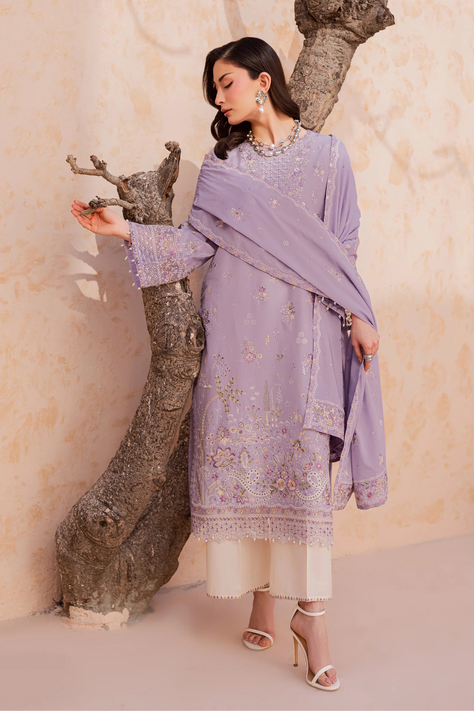 Best Selling - Bagh 3Pc Festive Embroidered Dress