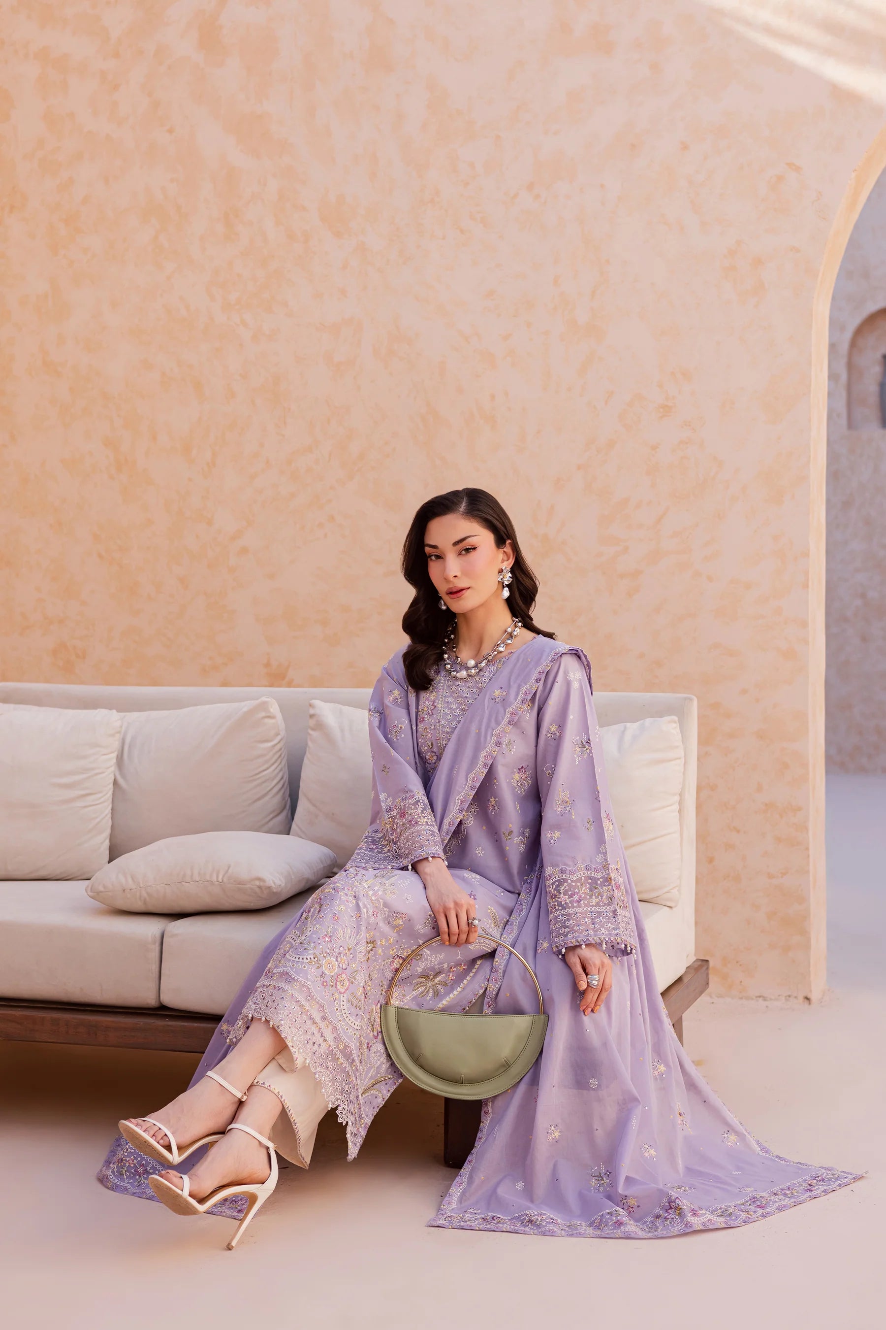 Best Selling - Bagh 3Pc Festive Embroidered Dress