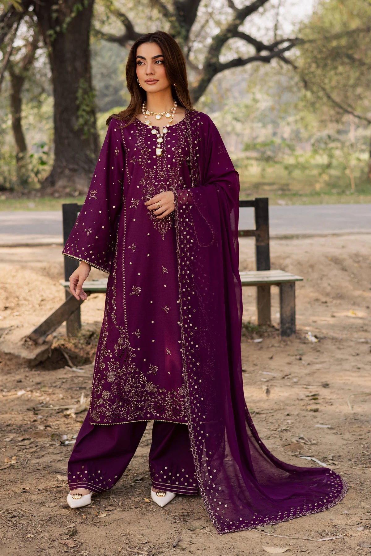 Best Selling - Berlin 3Pc Embroidered Dress