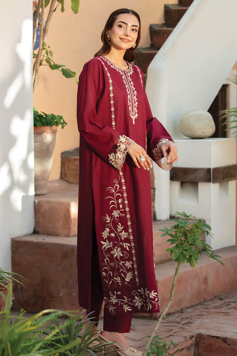 Best Selling - Cherry 2Pc Embroidered Dress