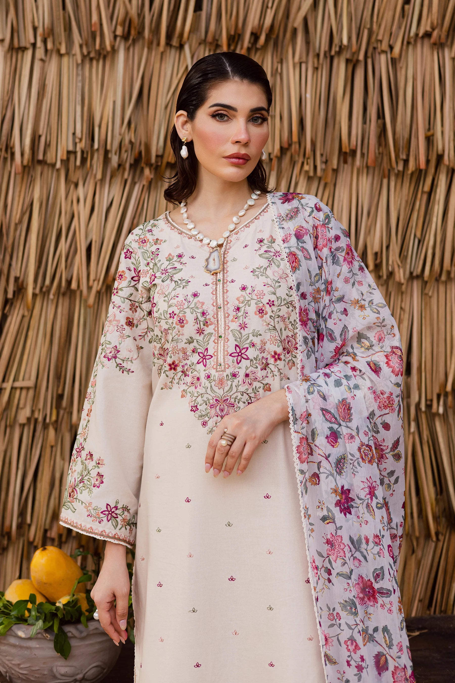 Best Selling - Dream Garden 3Pc Embroidered Dress