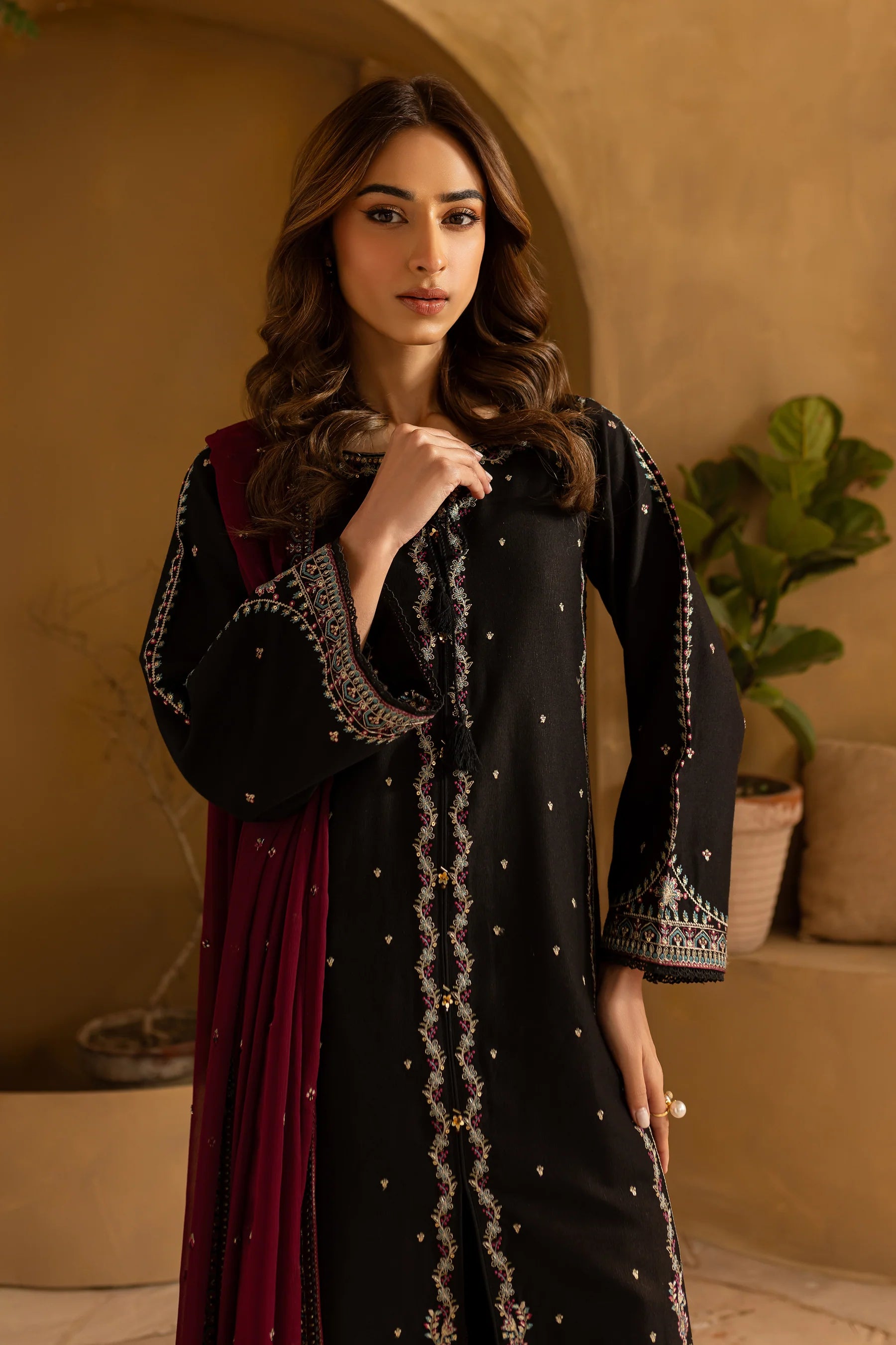 Best Selling - Dusk 3Pc Embroidered Dress