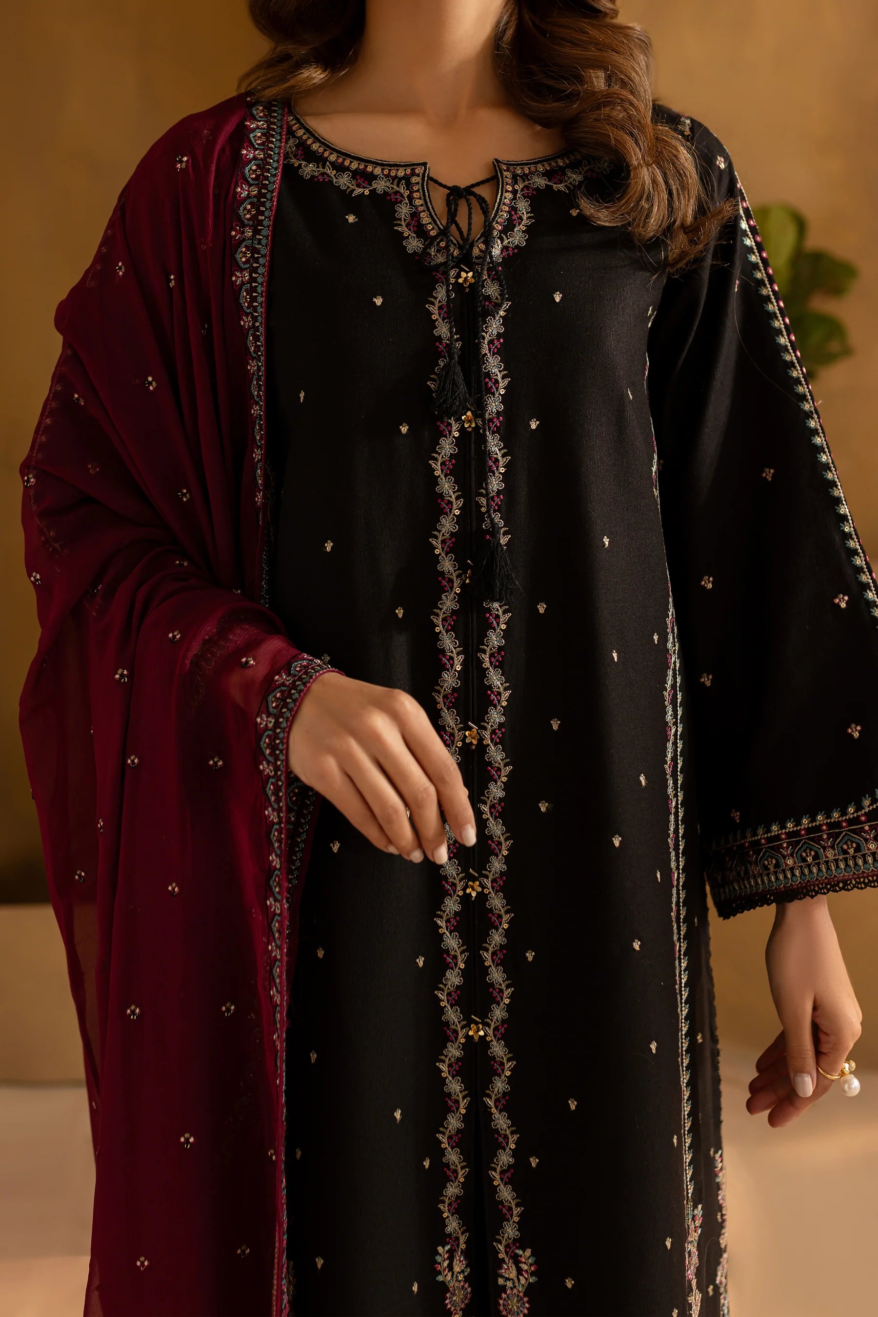 Best Selling - Dusk 3Pc Embroidered Dress