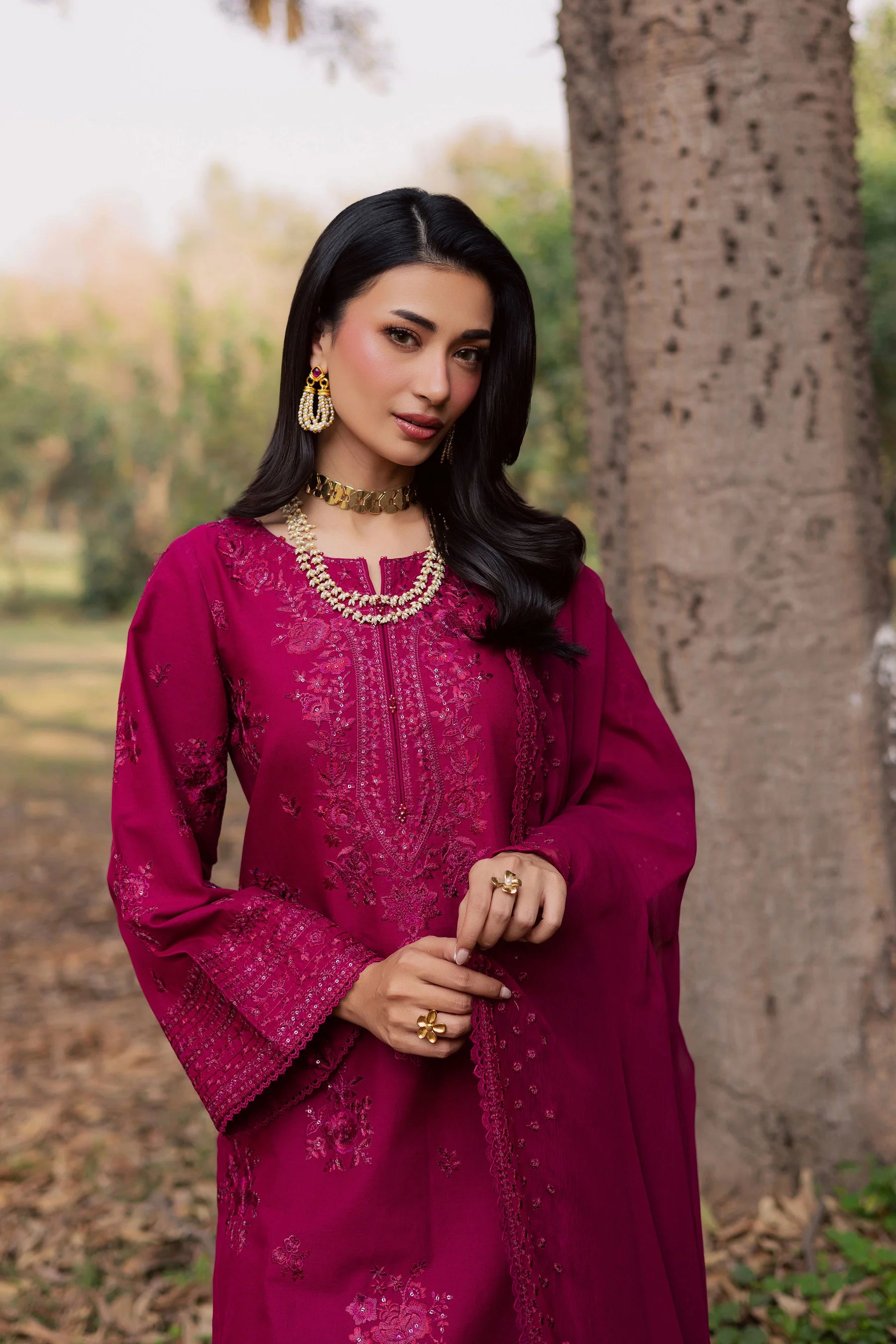 Best Selling - Elea 3Pc Embroidered Dress