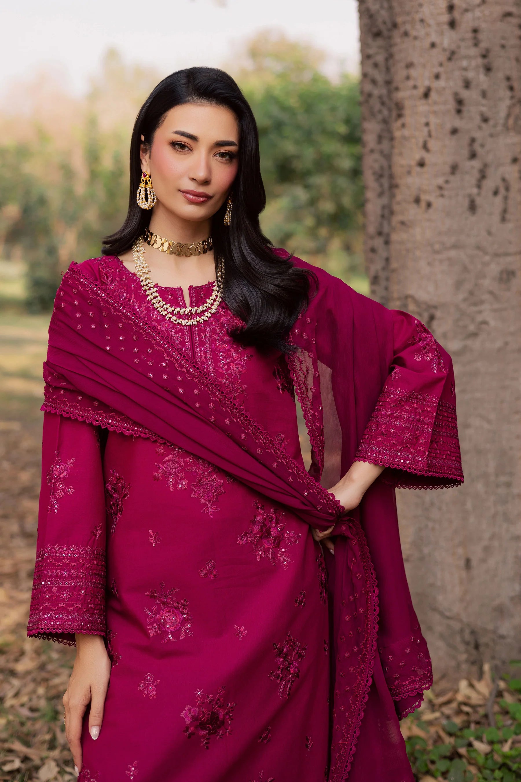 Best Selling - Elea 3Pc Embroidered Dress