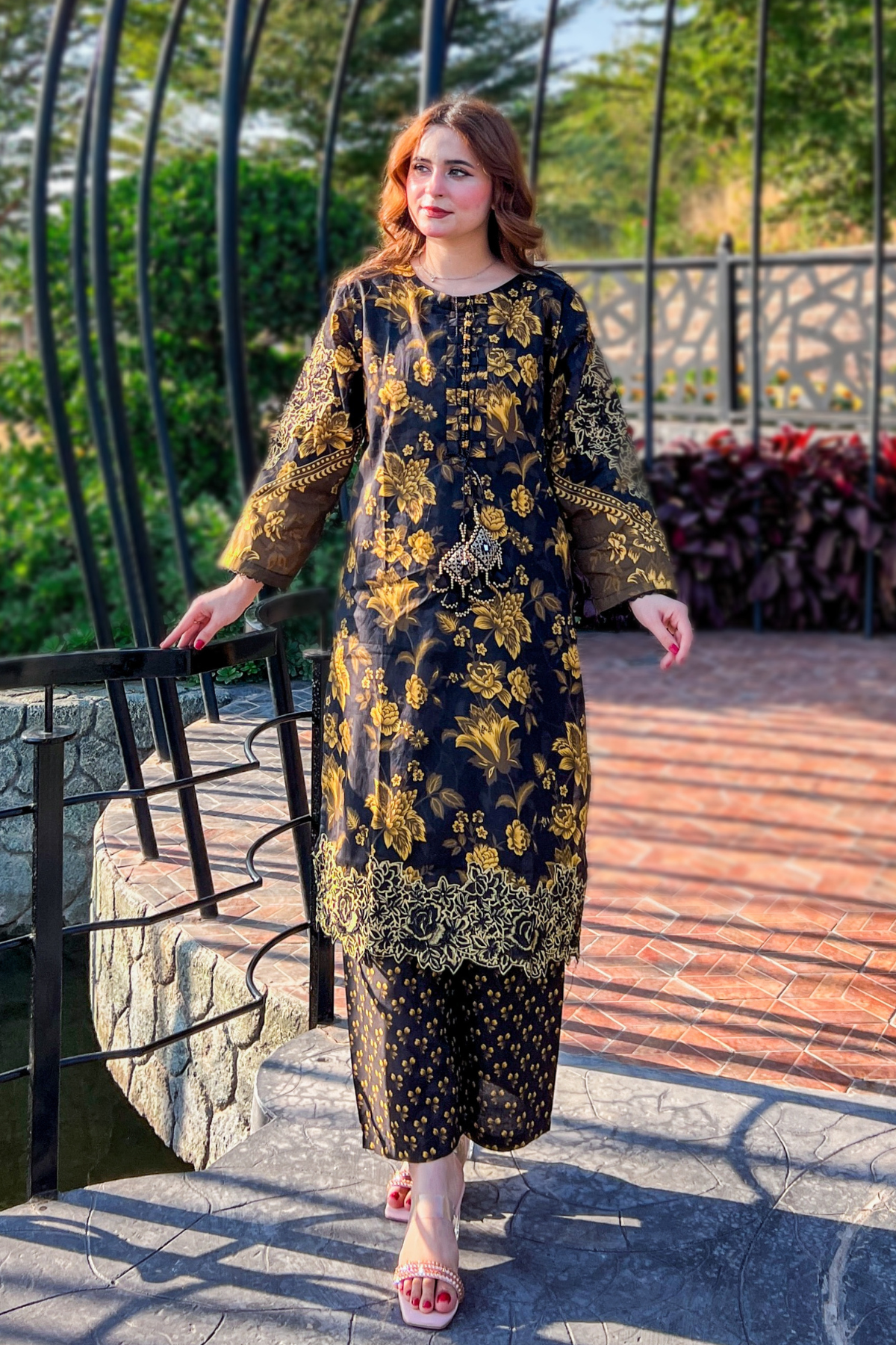 Best Selling - Enya 2Pc Embroidered Dress